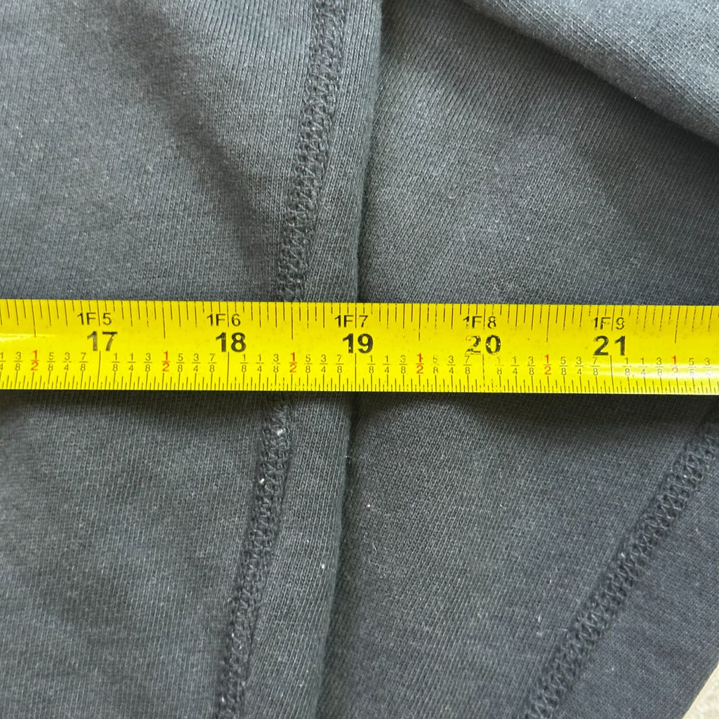 American Eagle Outfitters Black Zip-Up Hoodie With Sequin Logo M Cotton Blend Made In Vietnam