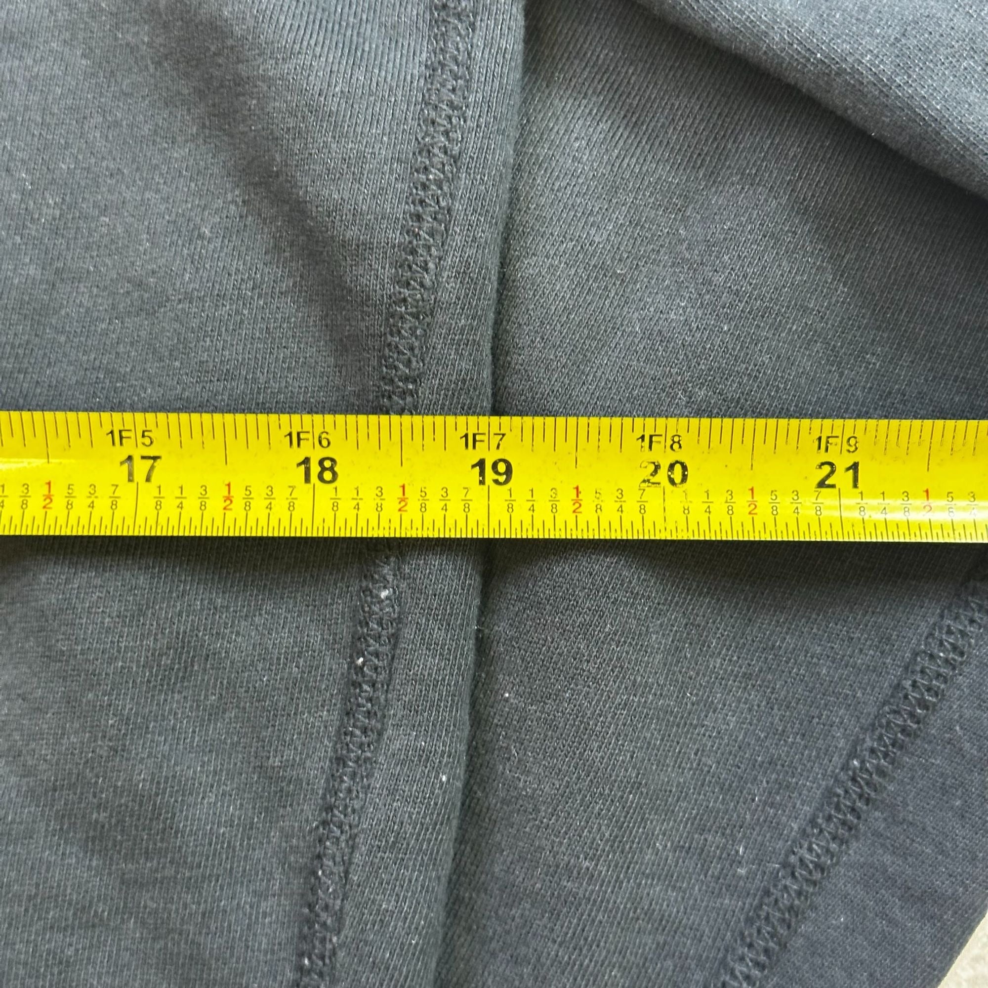 American Eagle Outfitters Black Zip-Up Hoodie With Sequin Logo M Cotton Blend Made In Vietnam