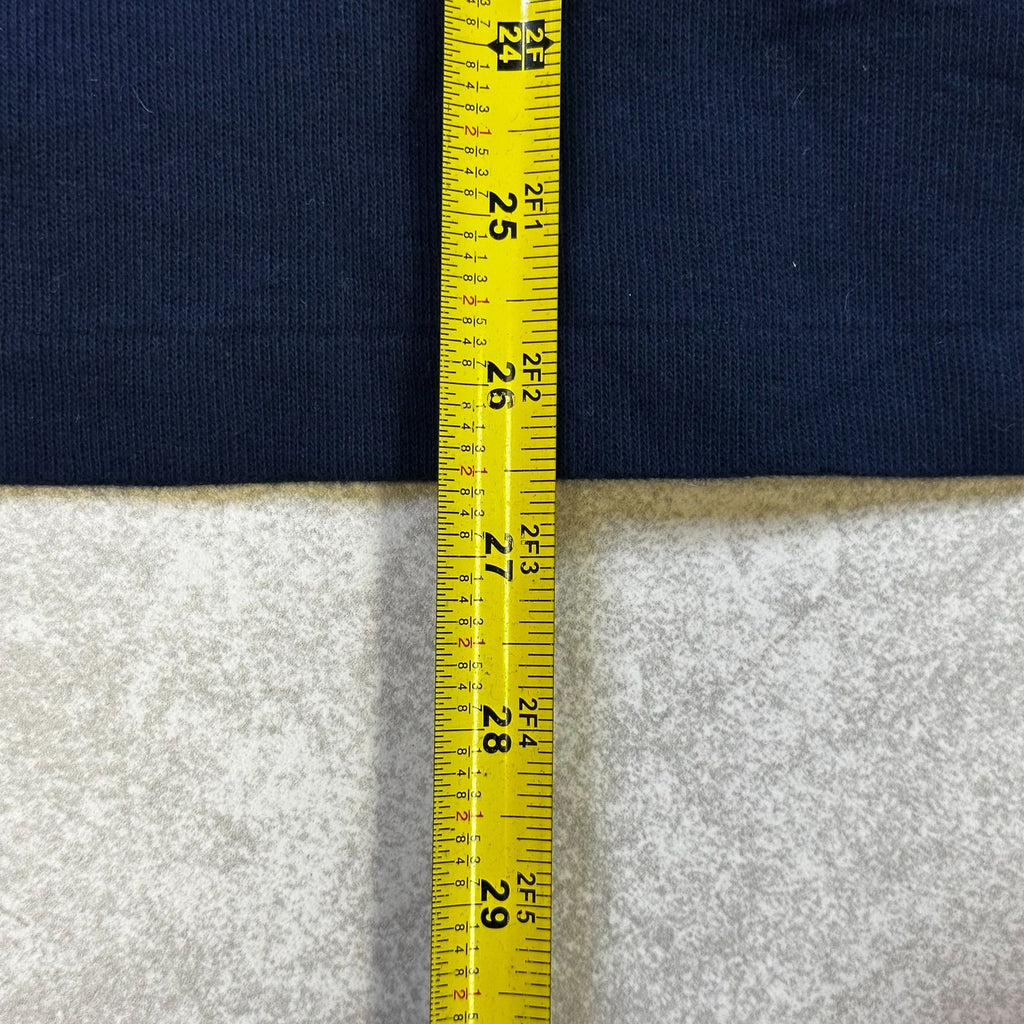 Polo Ralph Lauren Navy Half-Zip Pullover Sweatshirt Estate Rib Mens Size M Cotton Blend