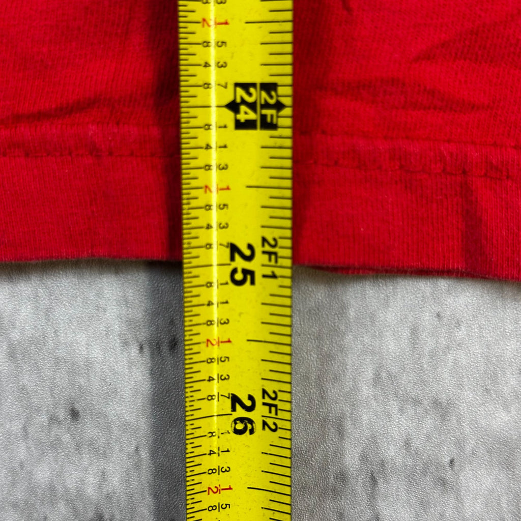 Kansas City Chiefs Red T-Shirt Joy Athletic Large Made In Mexico Cotton Mens NFL Graphic Tee