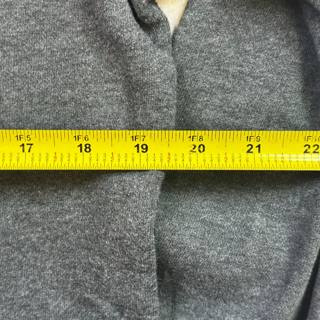 Aeropostale Womens Charcoal Gray Hoodie Sweatshirt S/P Cotton Blend Full-Zip Front Pockets