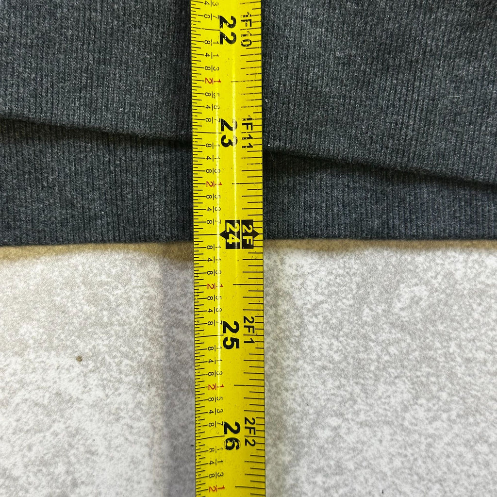 Aeropostale Womens Charcoal Gray Hoodie Sweatshirt S/P Cotton Blend Full-Zip Front Pockets