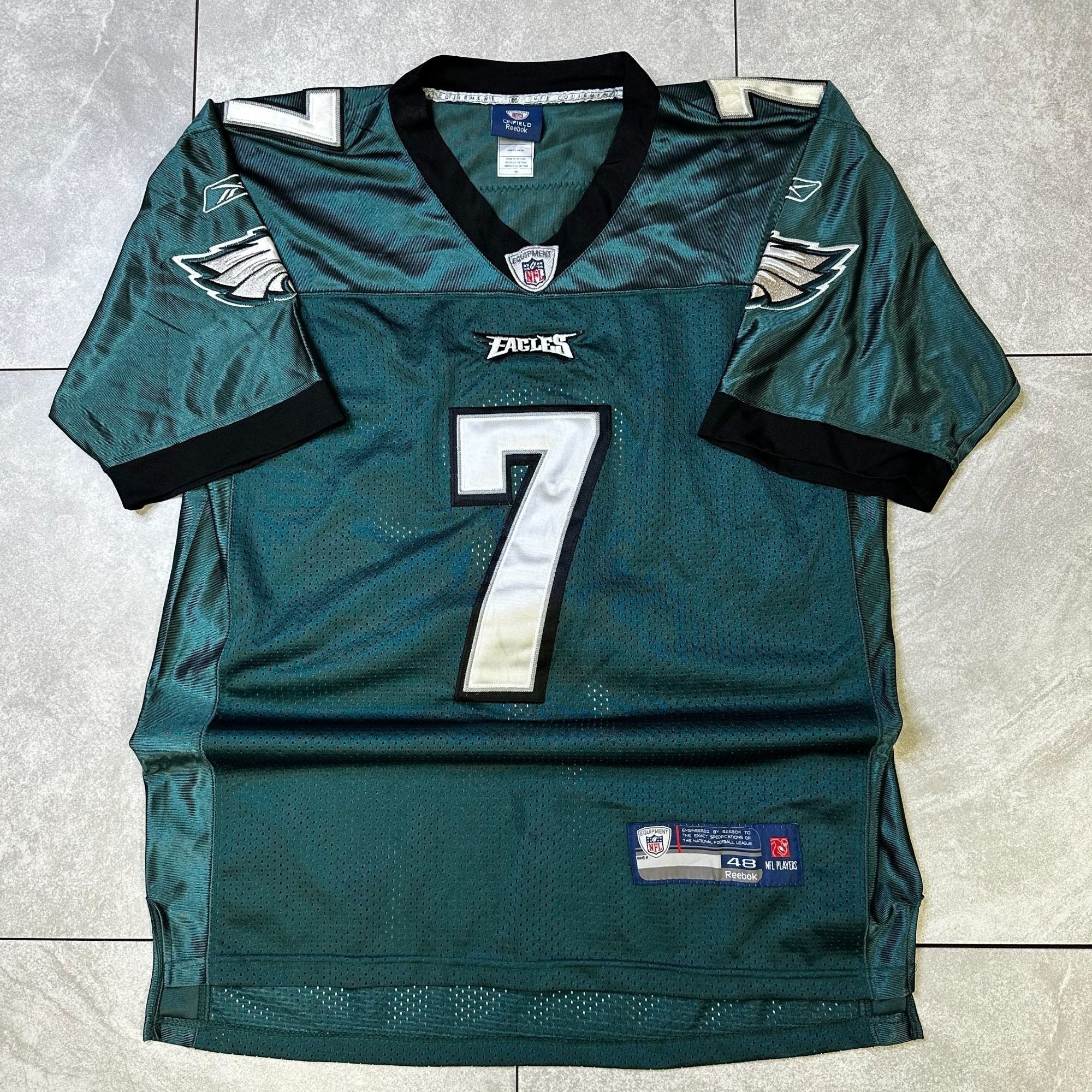 Reebok NFL Onfield Philadelphia Eagles Michael Vick Jersey Green #7 Mens Size 48 Polyester