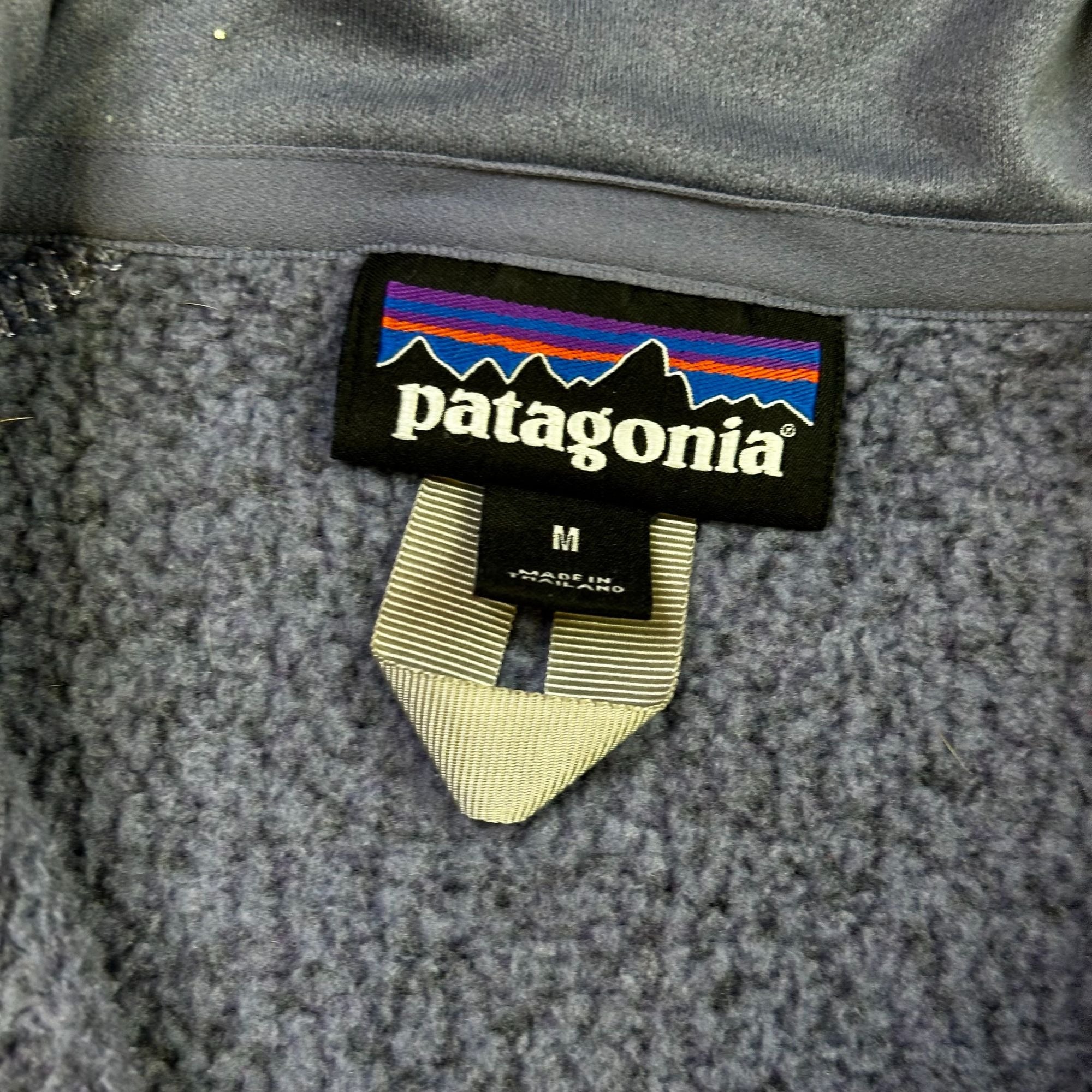 Patagonia Mens M Blue 1/4 Zip Fleece Jacket Warm Soft Outdoor Pullover