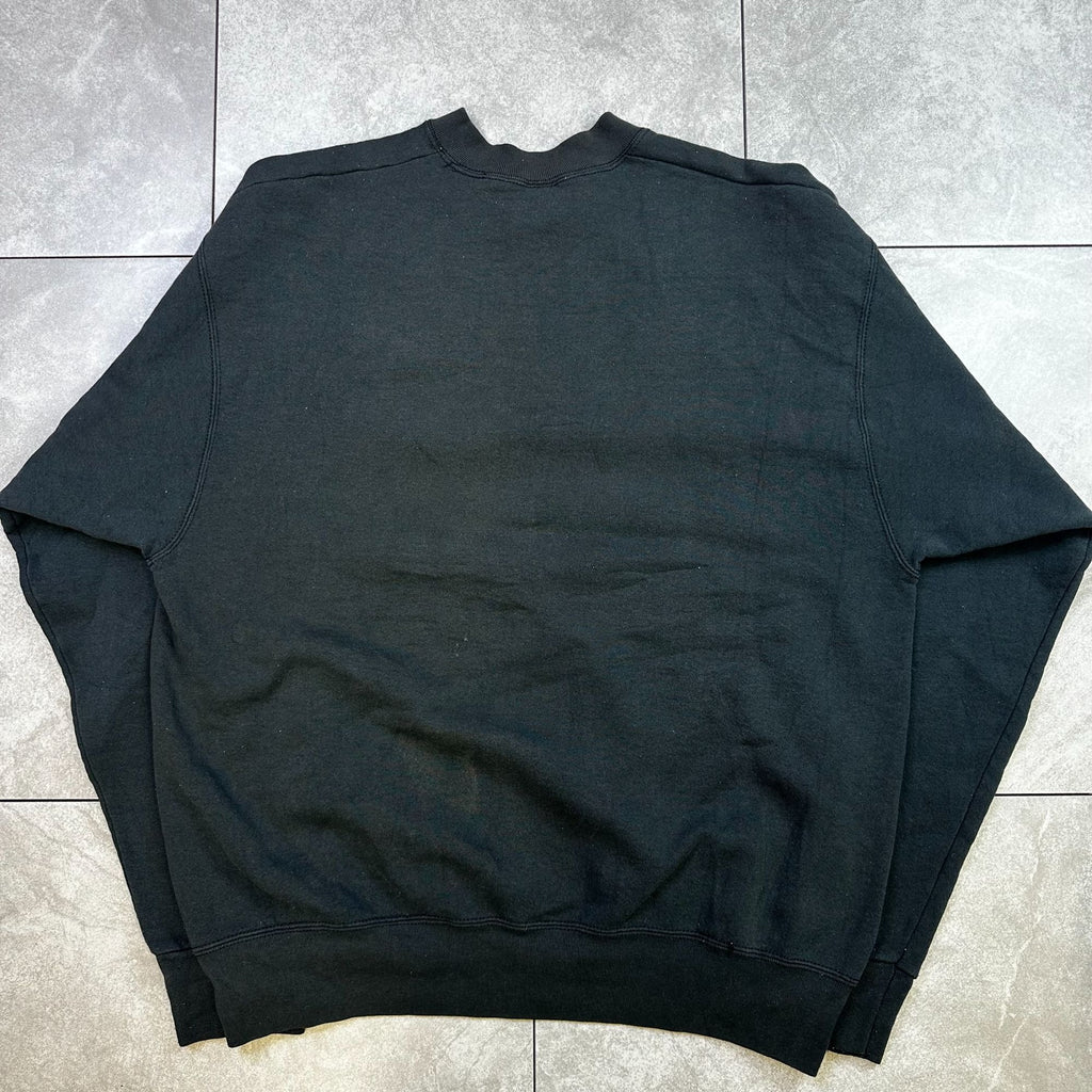 Vintage Pittsburgh Steelers Artex Sweatshirt XL Black Crewneck 50/50 Cotton Polyester Made In USA