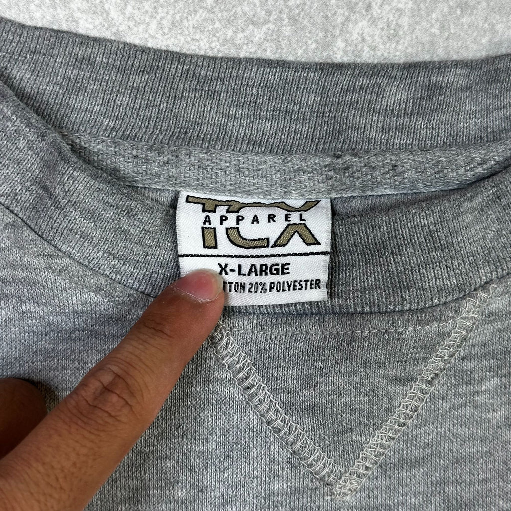 New Mexico State Gray Crewneck Sweatshirt X-Large 80% Cotton 20% Polyester