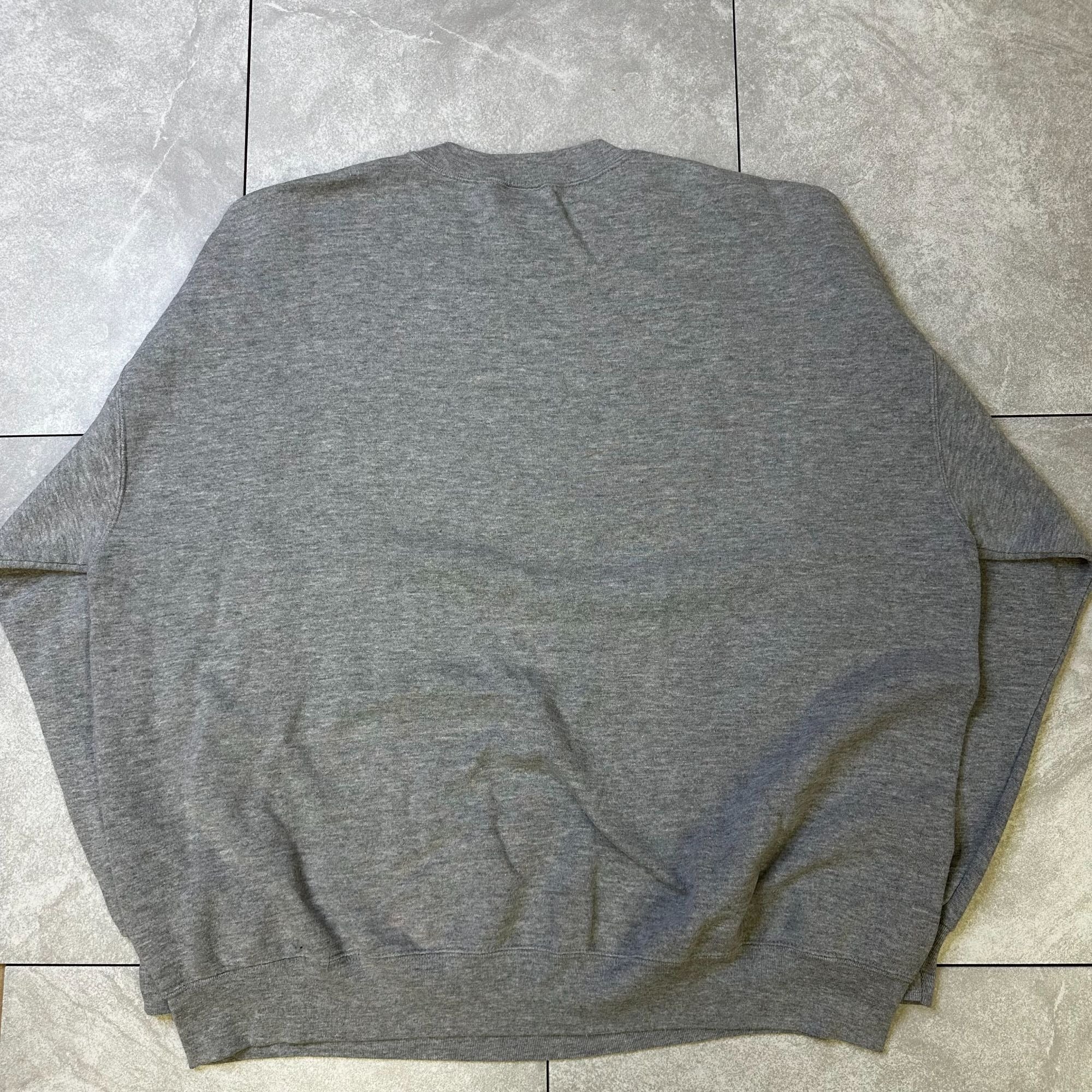 NFL Pittsburgh Steelers Defense Gray Crewneck Sweatshirt 2X-Large Fleece Made In Honduras