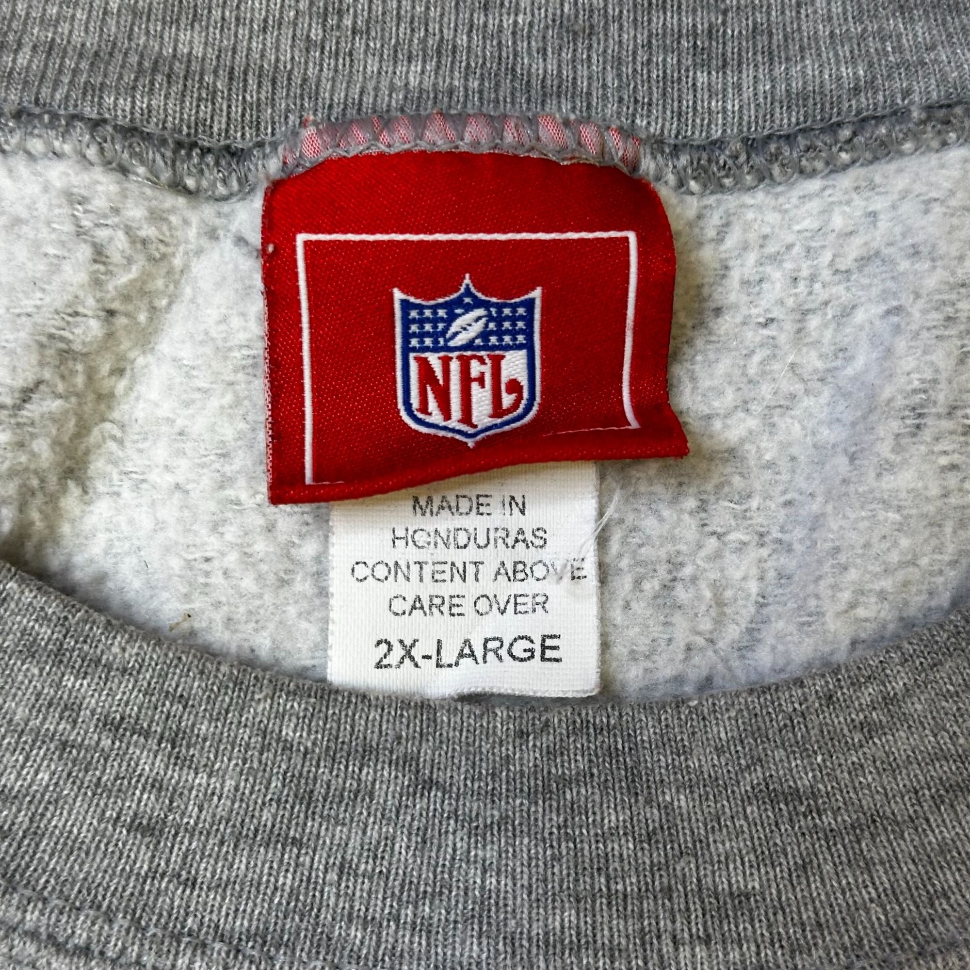 NFL Pittsburgh Steelers Defense Gray Crewneck Sweatshirt 2X-Large Fleece Made In Honduras