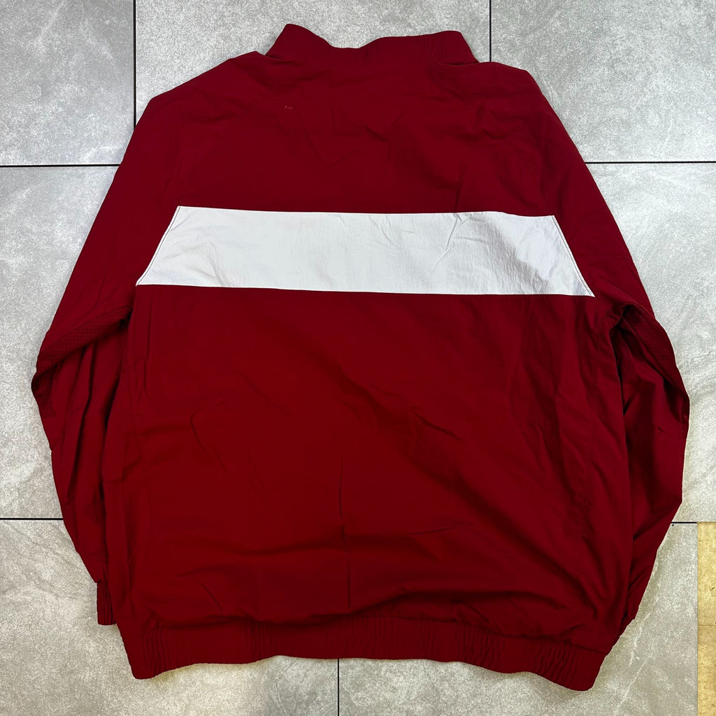 Jordan Oklahoma Sooners Red & White Pullover Jacket XL Polyester Mesh Lining