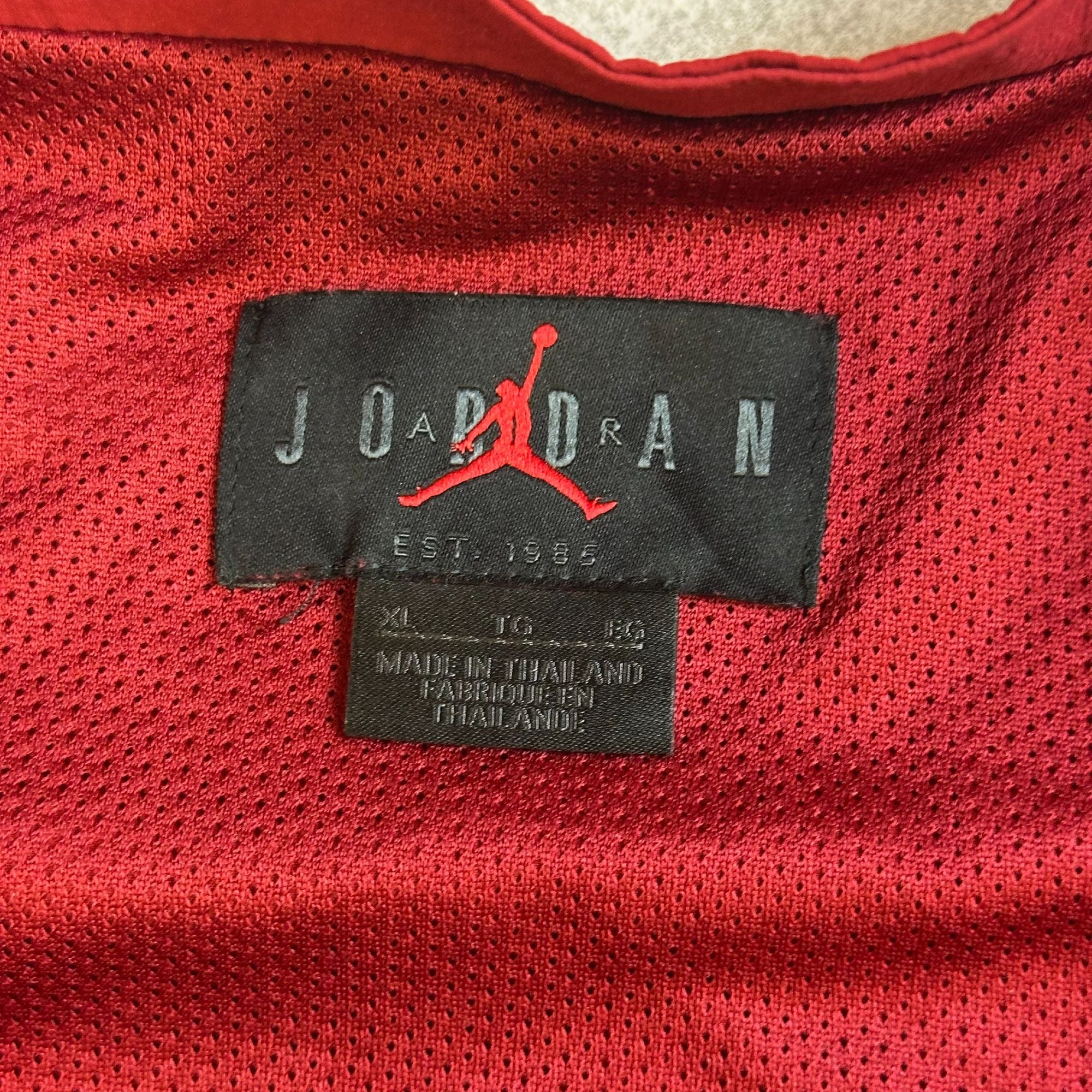 Jordan Oklahoma Sooners Red & White Pullover Jacket XL Polyester Mesh Lining