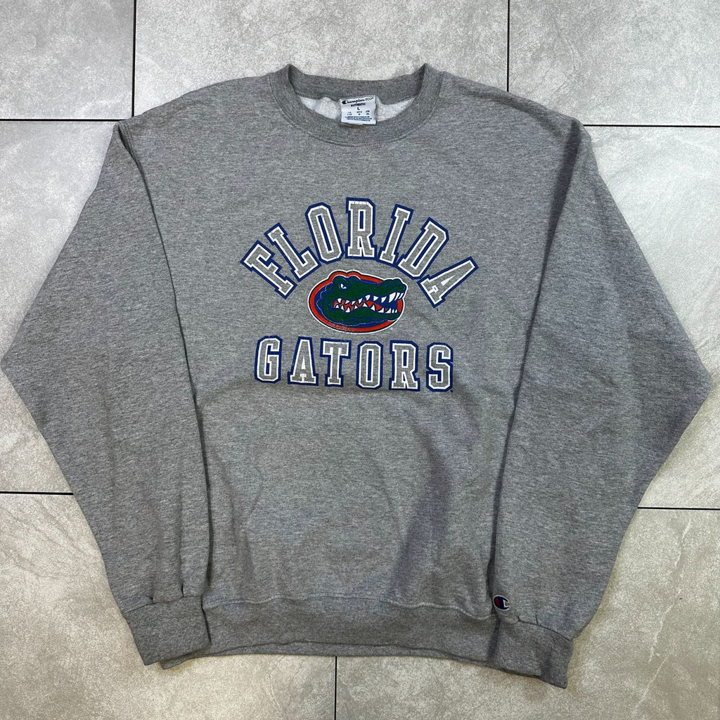 Champion Florida Gators Gray Sweatshirt L Authentic Eco Made In Nicaragua