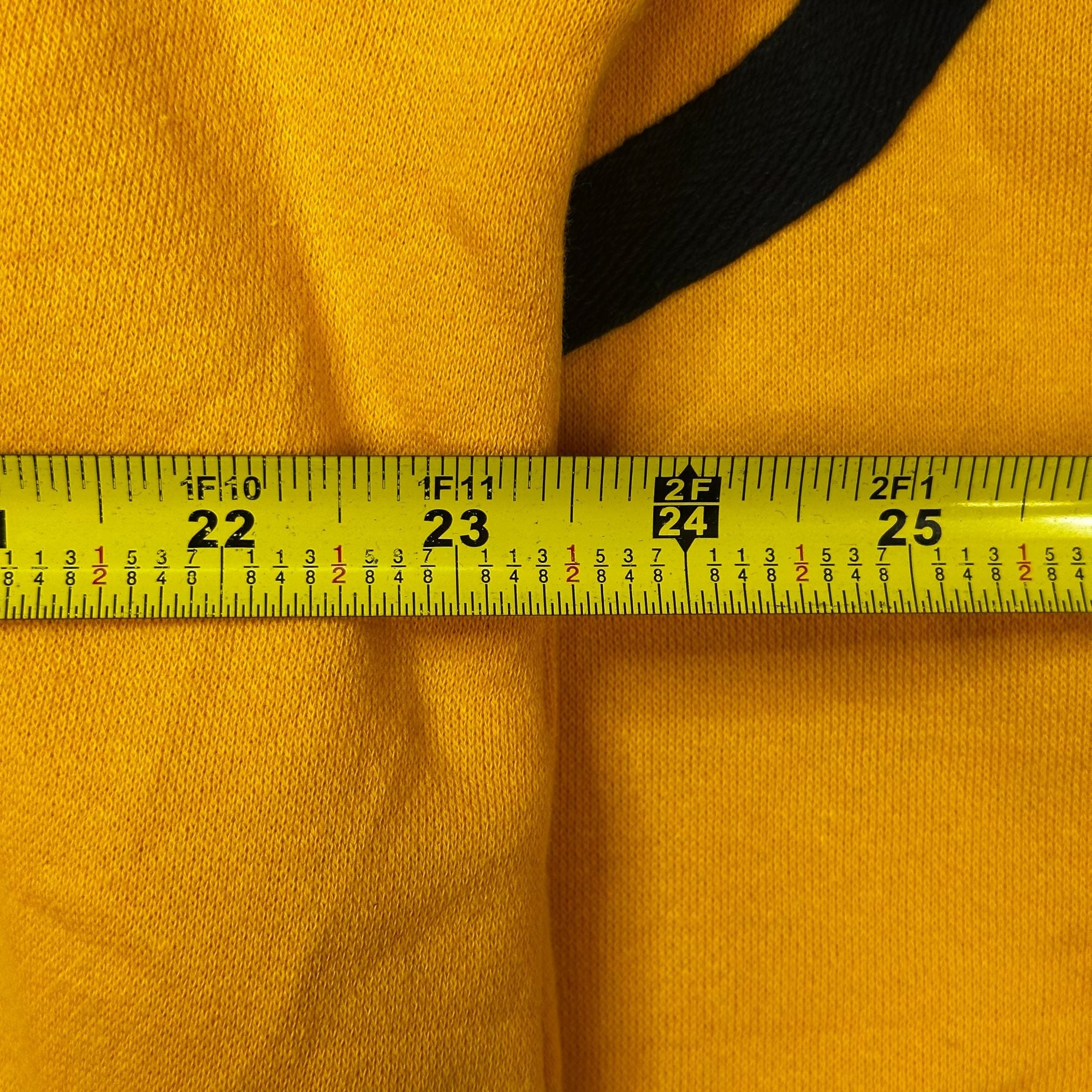 NFL Steelers Yellow & Black Hoodie L With Lace-Up Neck & Kangaroo Pocket