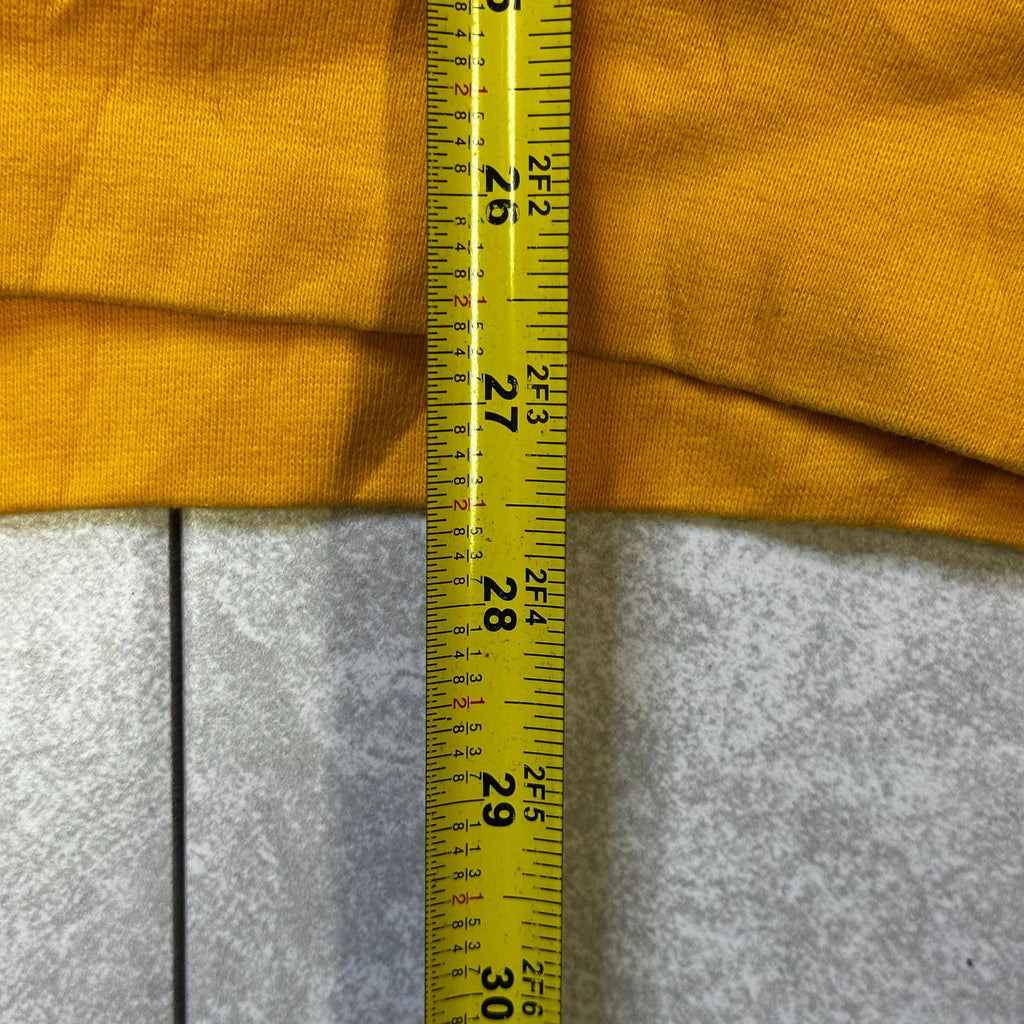 NFL Steelers Yellow & Black Hoodie L With Lace-Up Neck & Kangaroo Pocket