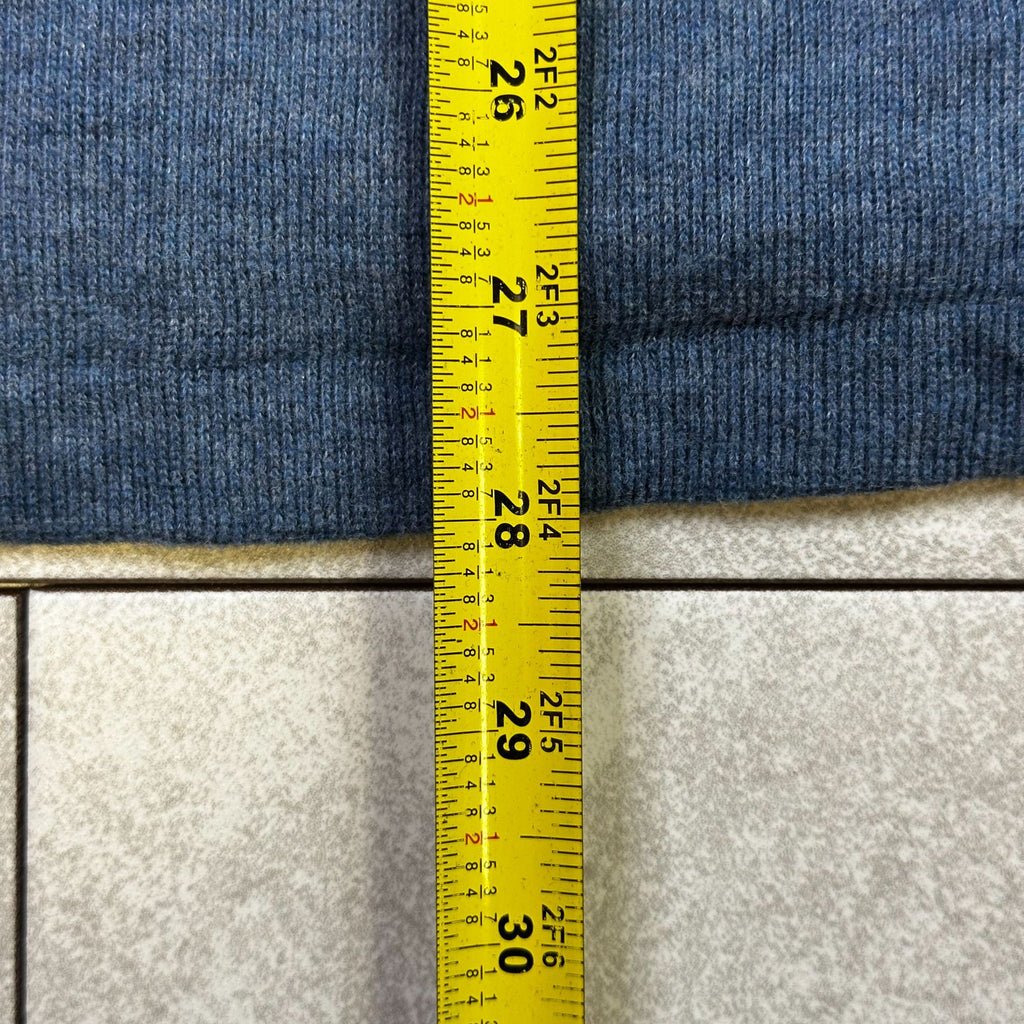 Polo Ralph Lauren XL Blue Quarter-Zip Pullover Sweater Made In Vietnam