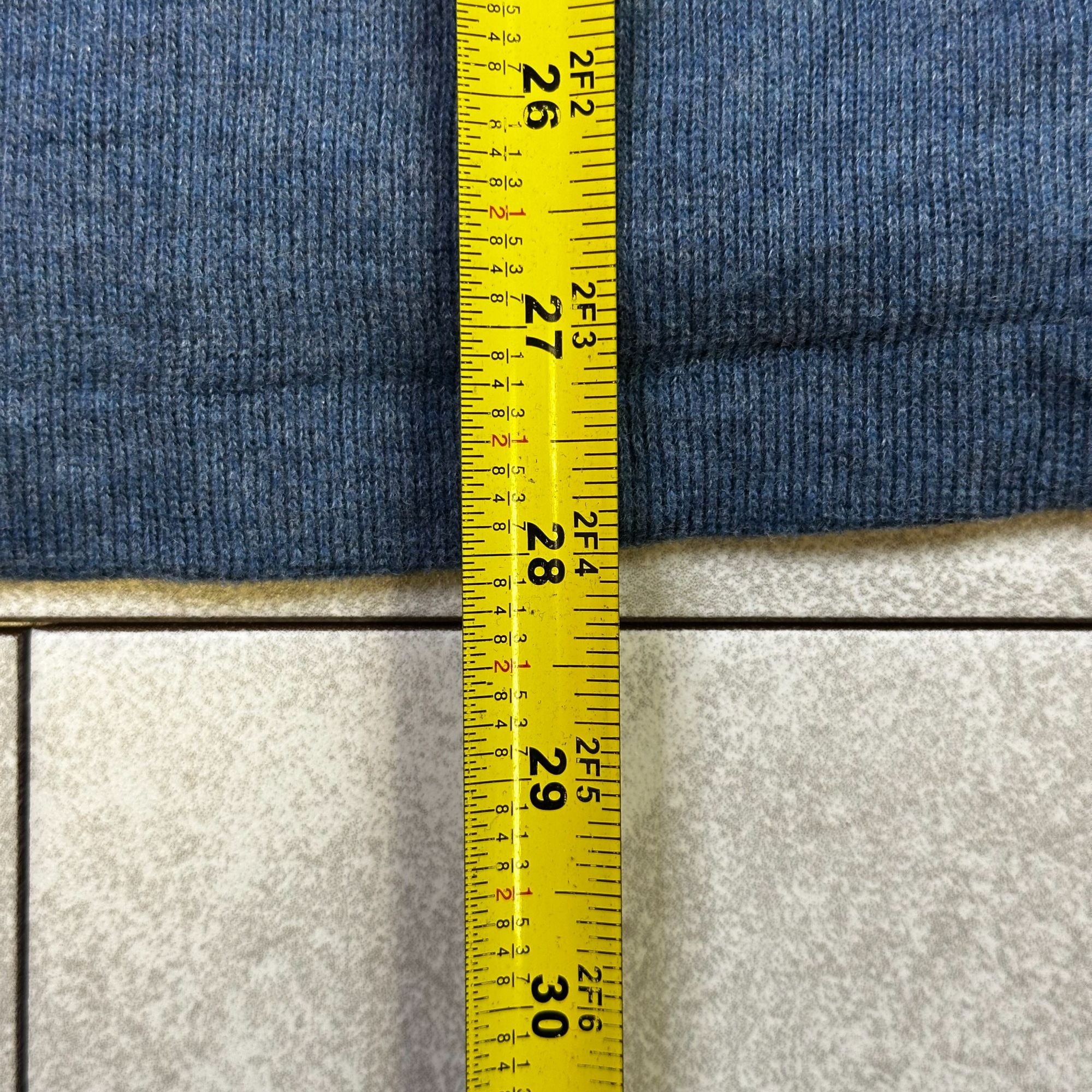 Polo Ralph Lauren XL Blue Quarter-Zip Pullover Sweater Made In Vietnam