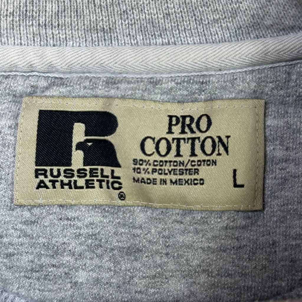 Georgia Bulldogs Gray Crewneck Sweatshirt Russell Athletic Pro Cotton L