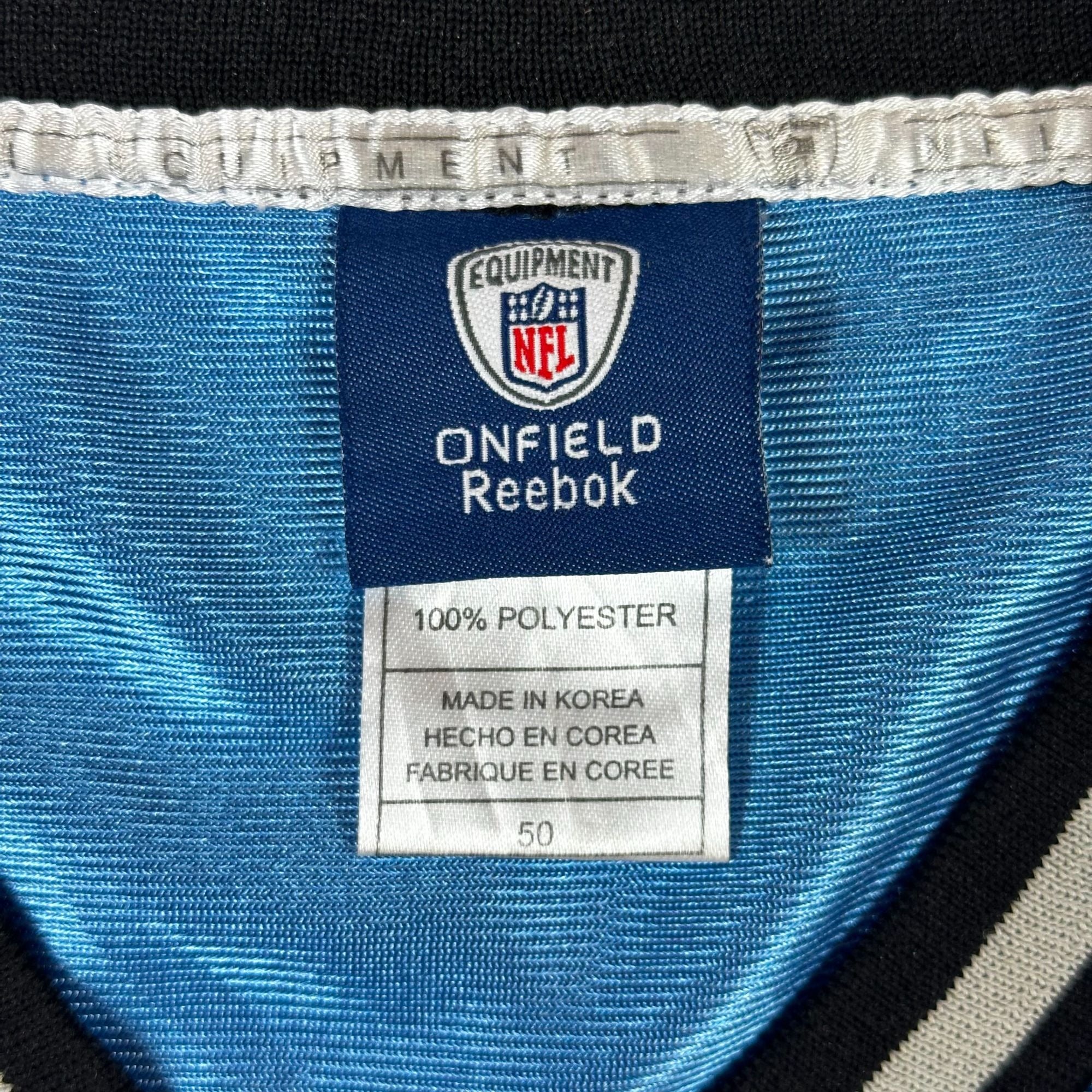 Reebok NFL Onfield Detroit Lions Matthew Stafford #9 Jersey Blue Mens Size 50 100% Polyester