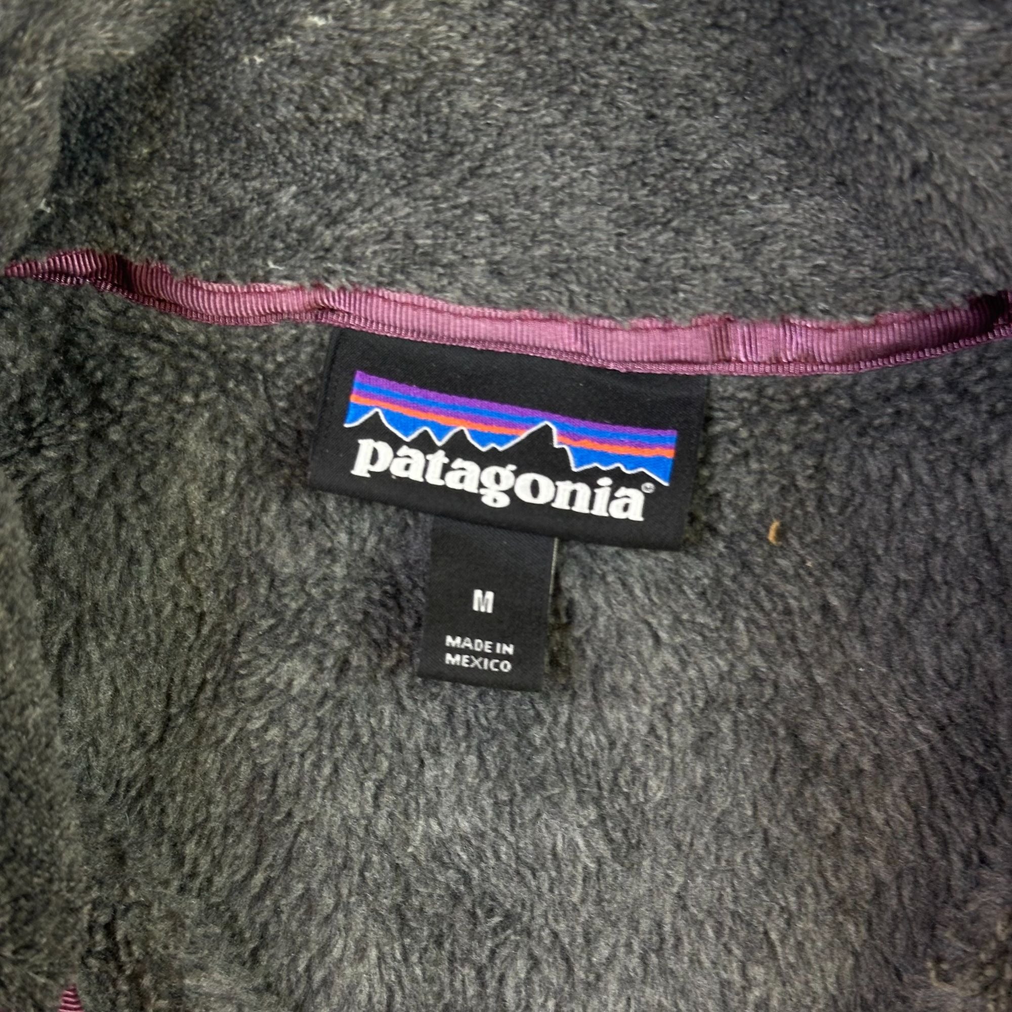 Patagonia Gray 1/4-Zip Fleece Pullover Jacket Medium