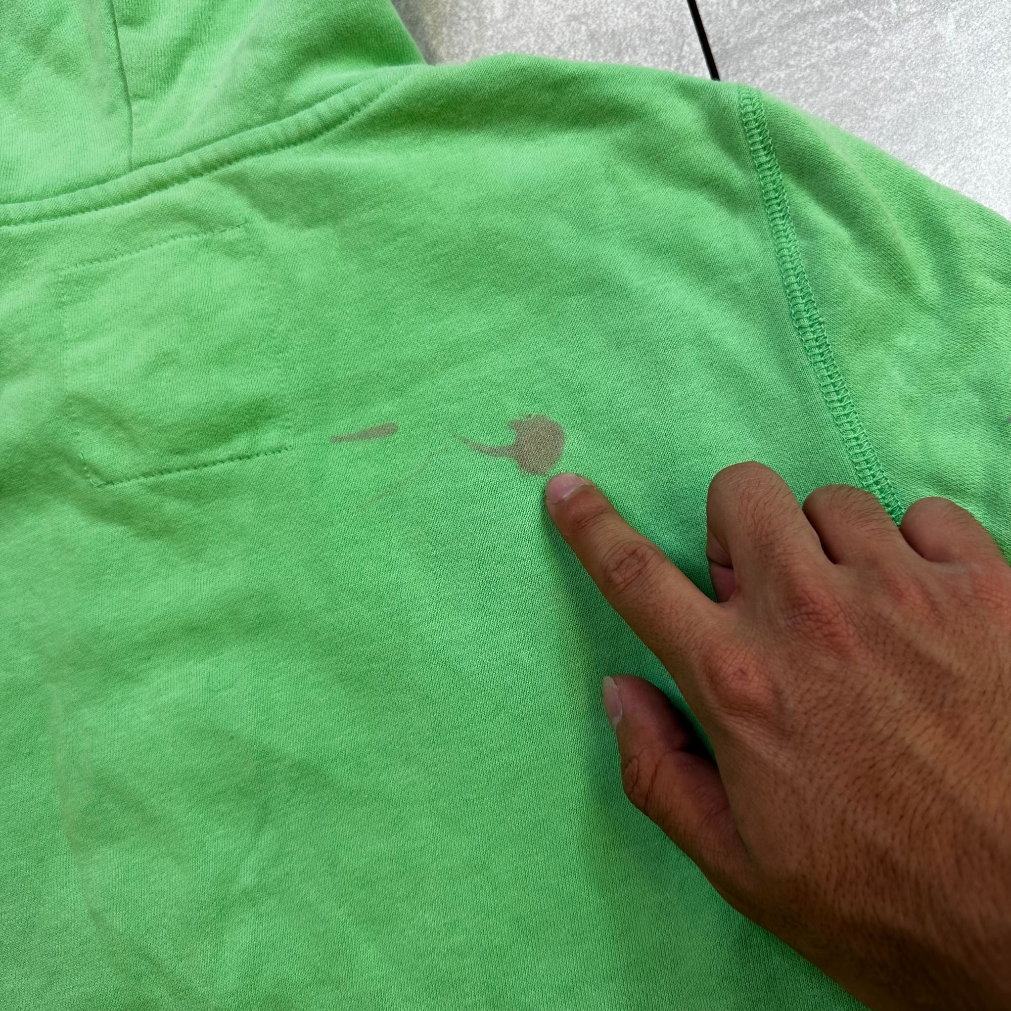 Aeropostale Green Zip-Up Hoodie With New York Graphic Design S/P Cotton/Polyester Blend Casual Wear Hoodie For Women