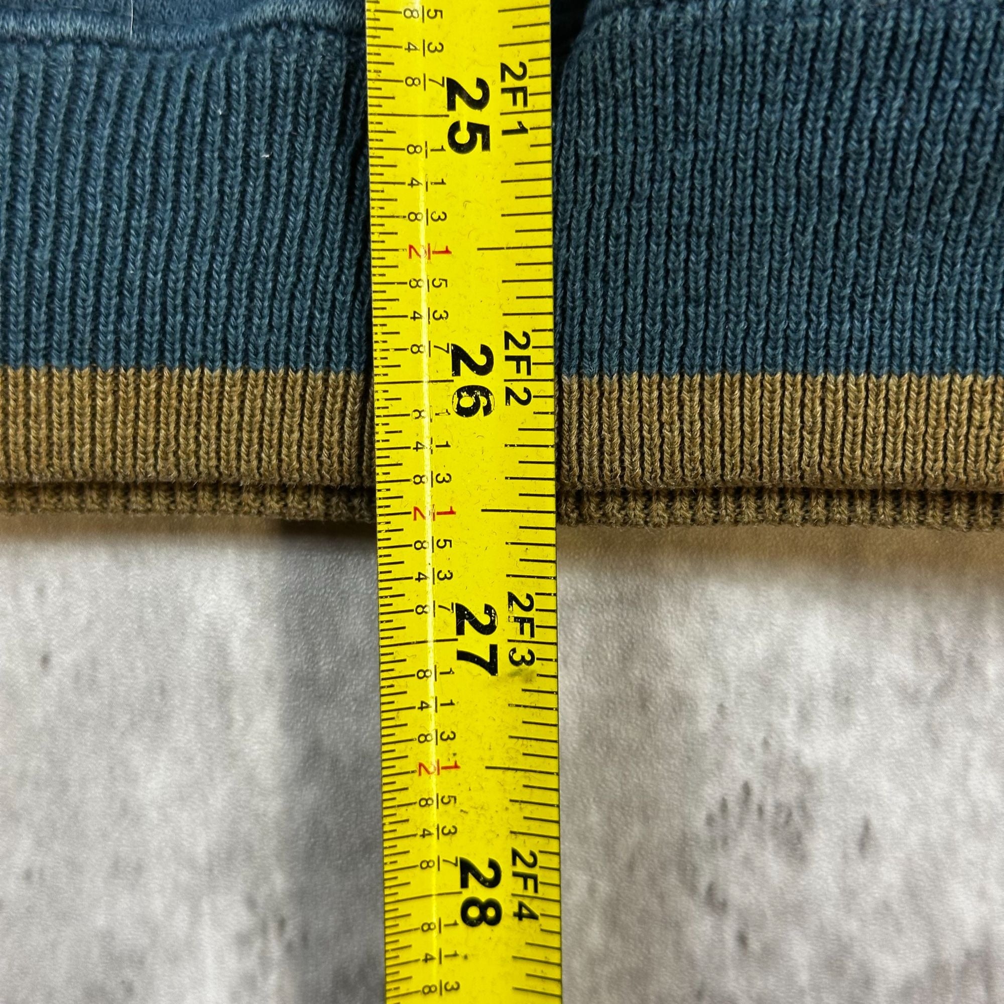 Vintage Pitt Panthers Sweatshirt XL By Midwest Embroidery Two-Tone Blue & Tan With Elbow Patches Cotton Blend