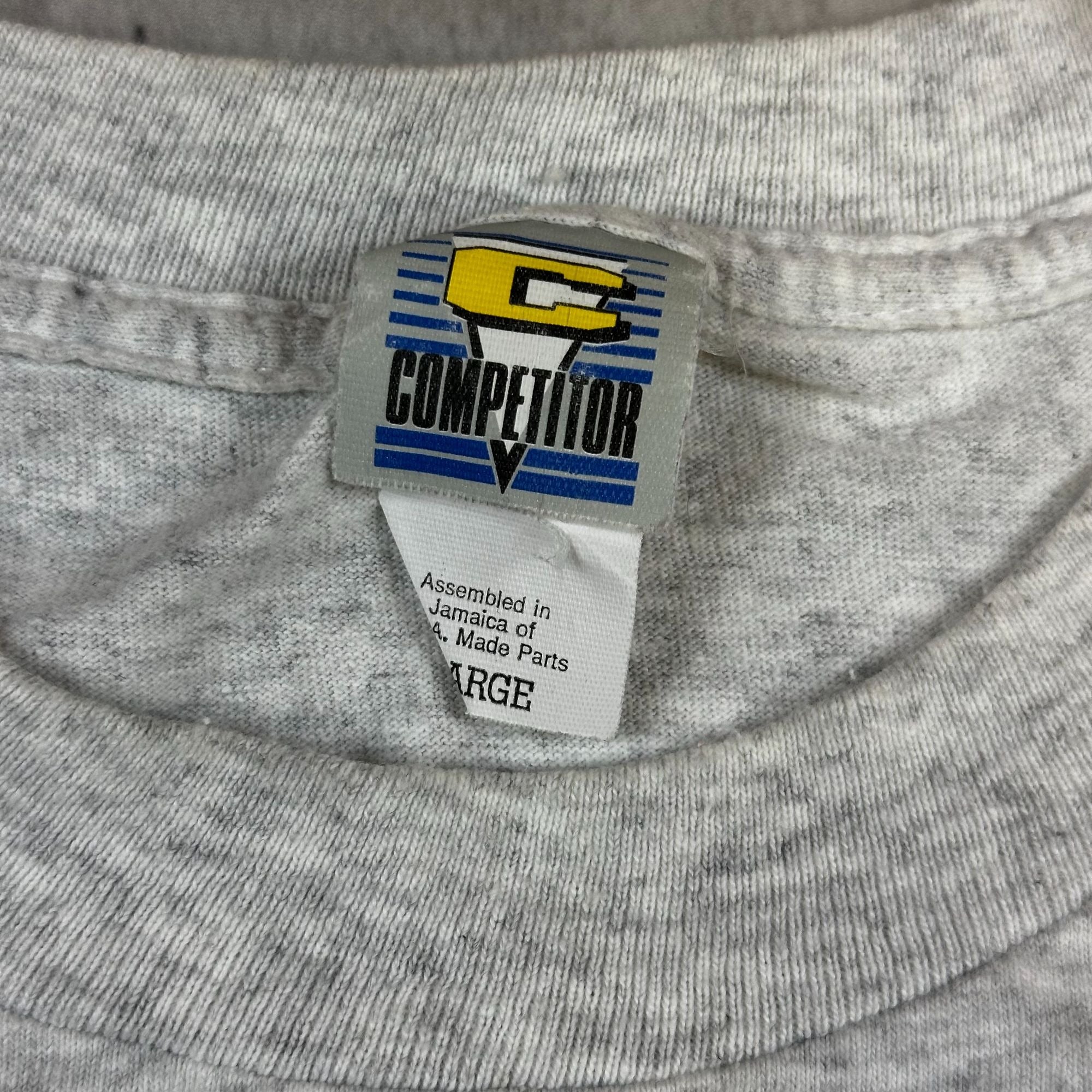 1994 NCAA Final Four Arkansas Razorbacks T-Shirt Gray Competitor Large Cotton USA-Made Vintage