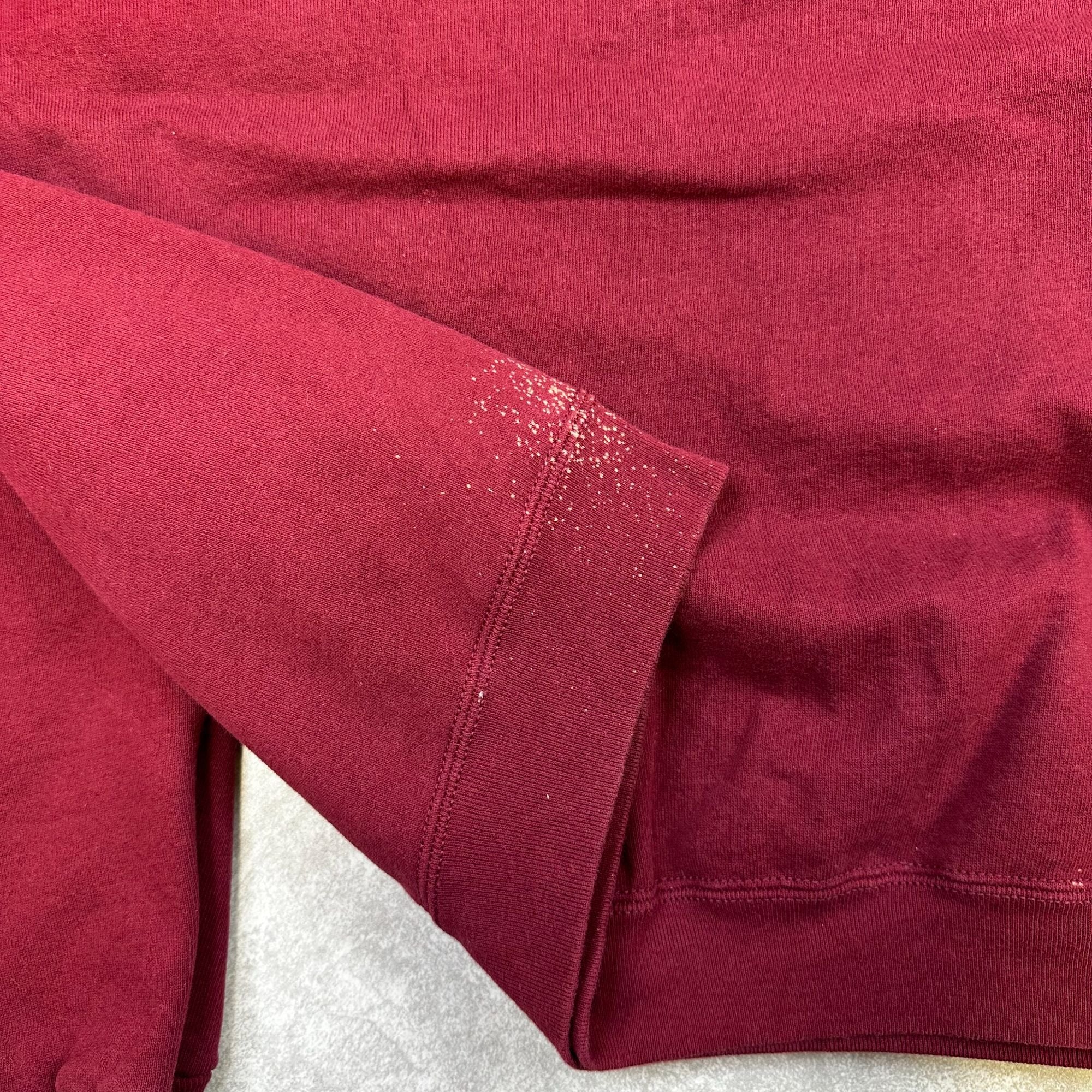 Virginia Tech Sweatshirt XL Fruit Of The Loom Super Cotton Maroon Pullover Crewneck 90% Cotton 10% Polyester