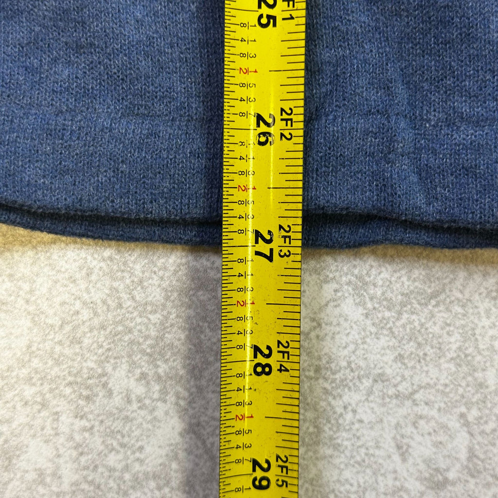 Polo Ralph Lauren Navy Blue Cotton 1/4 Zip Pullover Sweater Mens M