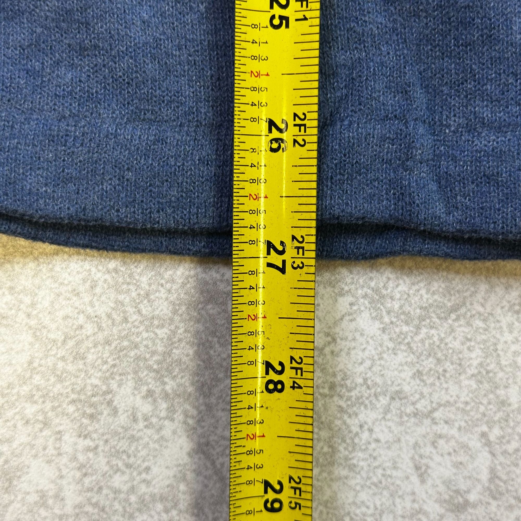 Polo Ralph Lauren Navy Blue Cotton 1/4 Zip Pullover Sweater Mens M