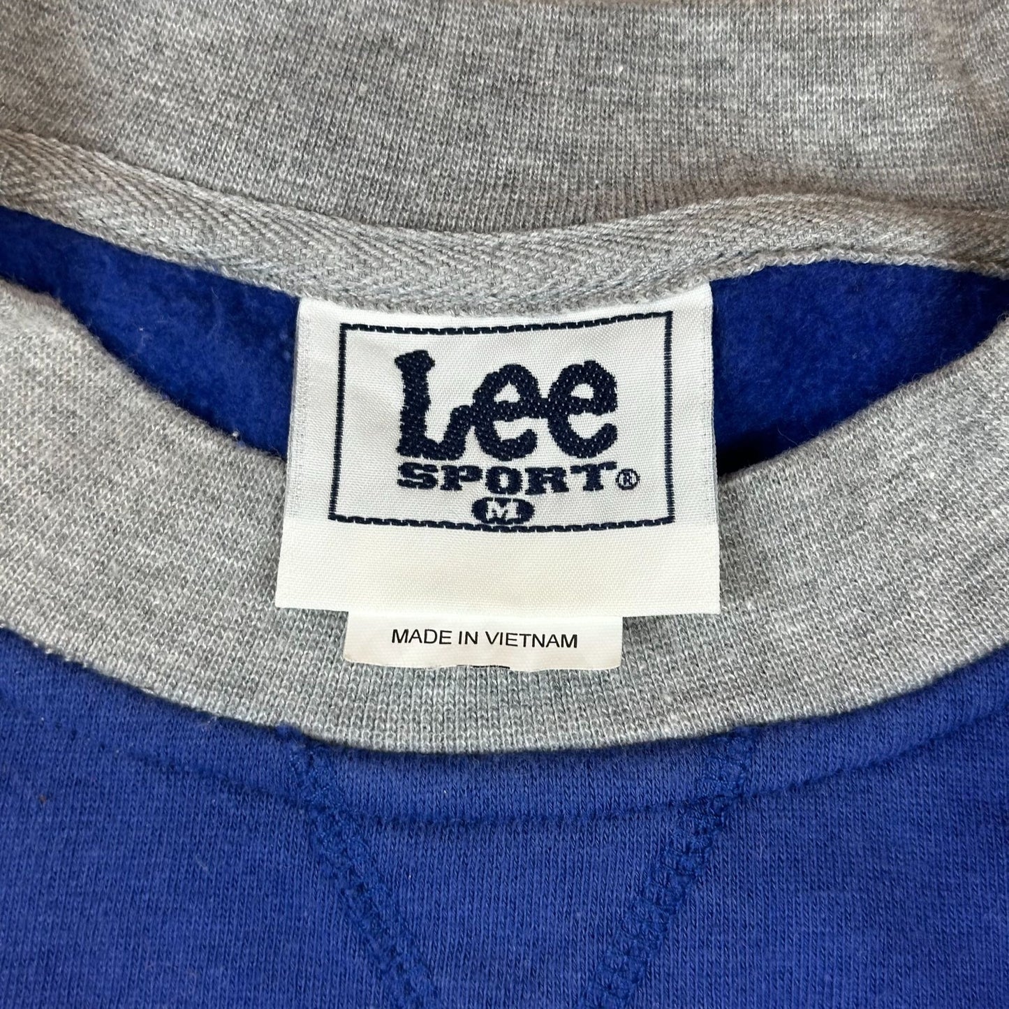 Vintage Lee Sport Kentucky Wildcats Sweatshirt M Blue Crewneck Pullover Gray Trim Cotton Blend Made In Vietnam