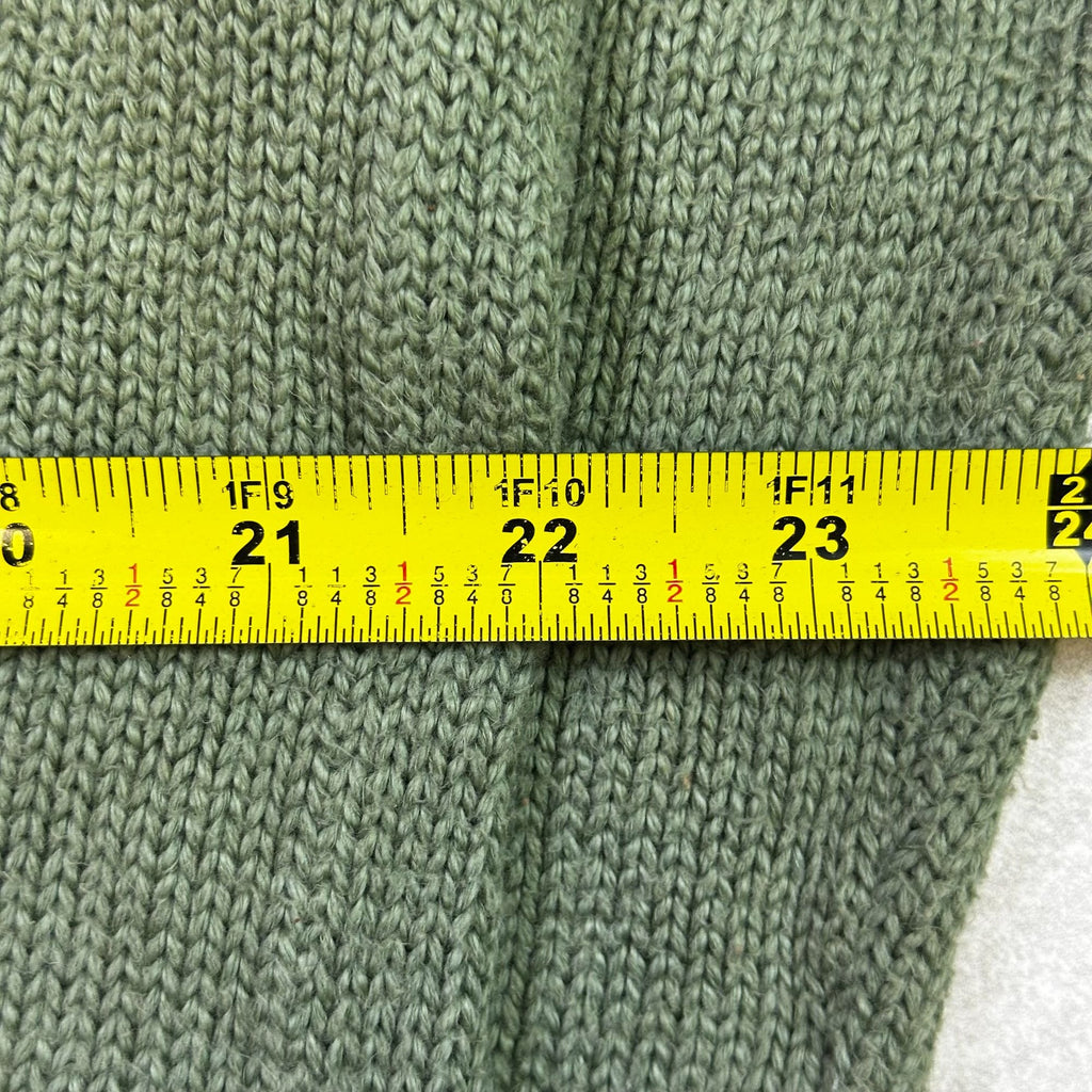 Polo By Ralph Lauren Green Knit Cotton Sweater With Embroidered Logo - Size M