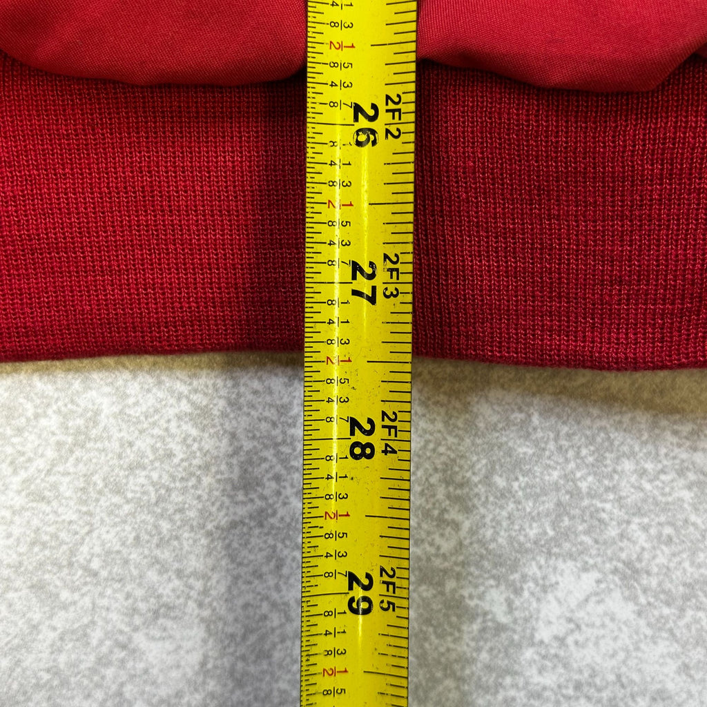 Vintage Russell Athletic Alabama Crewneck Sweatshirt Red & Gray Stripes XL Nylon Blend