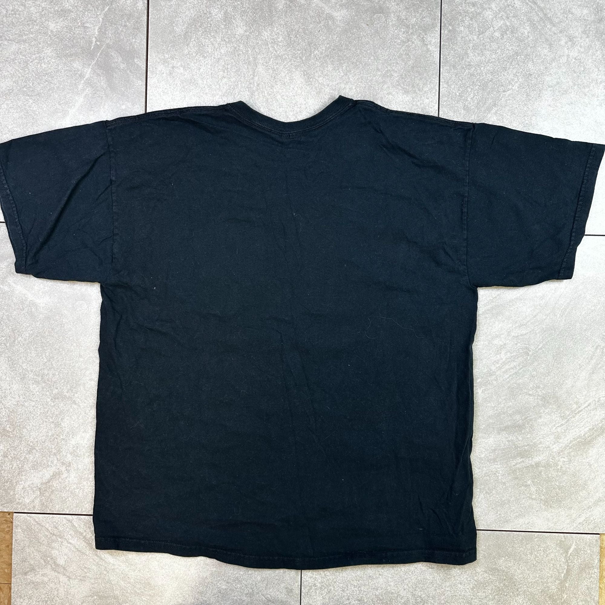 Johnny Cash Sun Records Graphic T-Shirt Black Cotton Mens XL