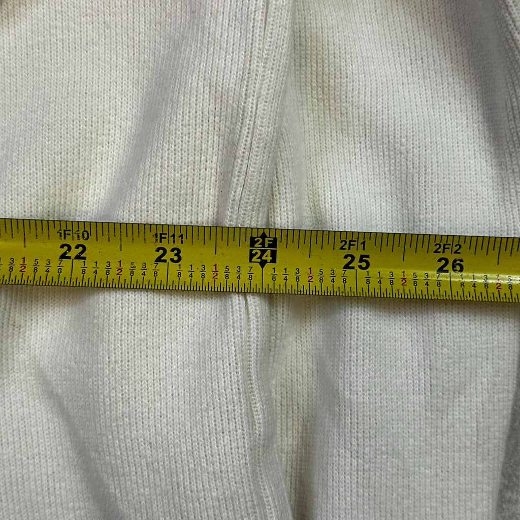 Polo Ralph Lauren Mens XL Cream Half-Zip Cotton Sweater With Embroidered Logo