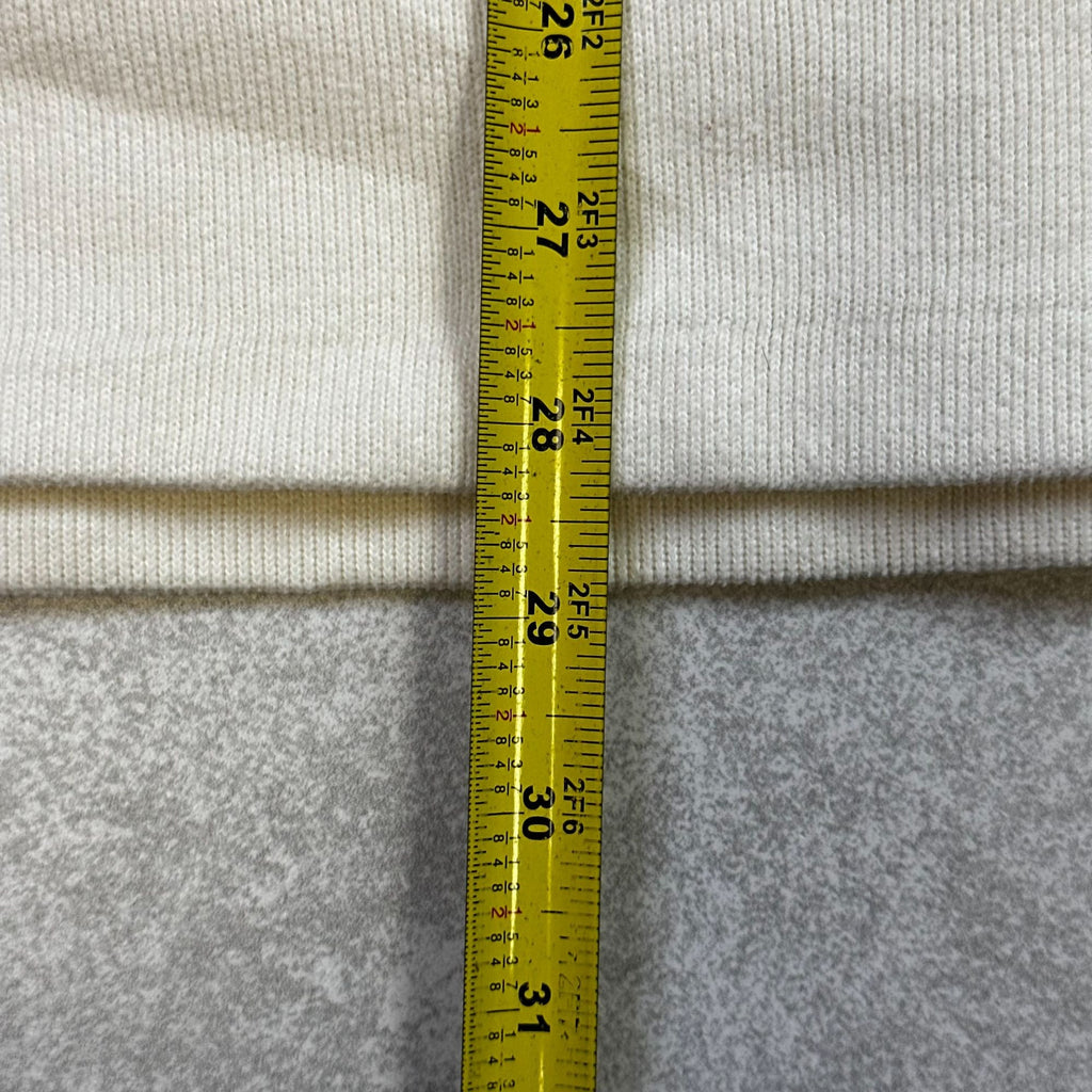 Polo Ralph Lauren Mens XL Cream Half-Zip Cotton Sweater With Embroidered Logo