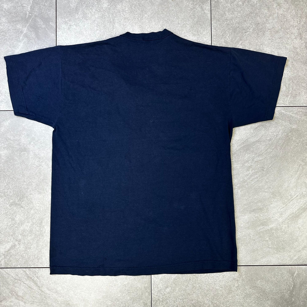 Russell Athletic NuBlend M Yankees Logo Navy Baseball T-Shirt