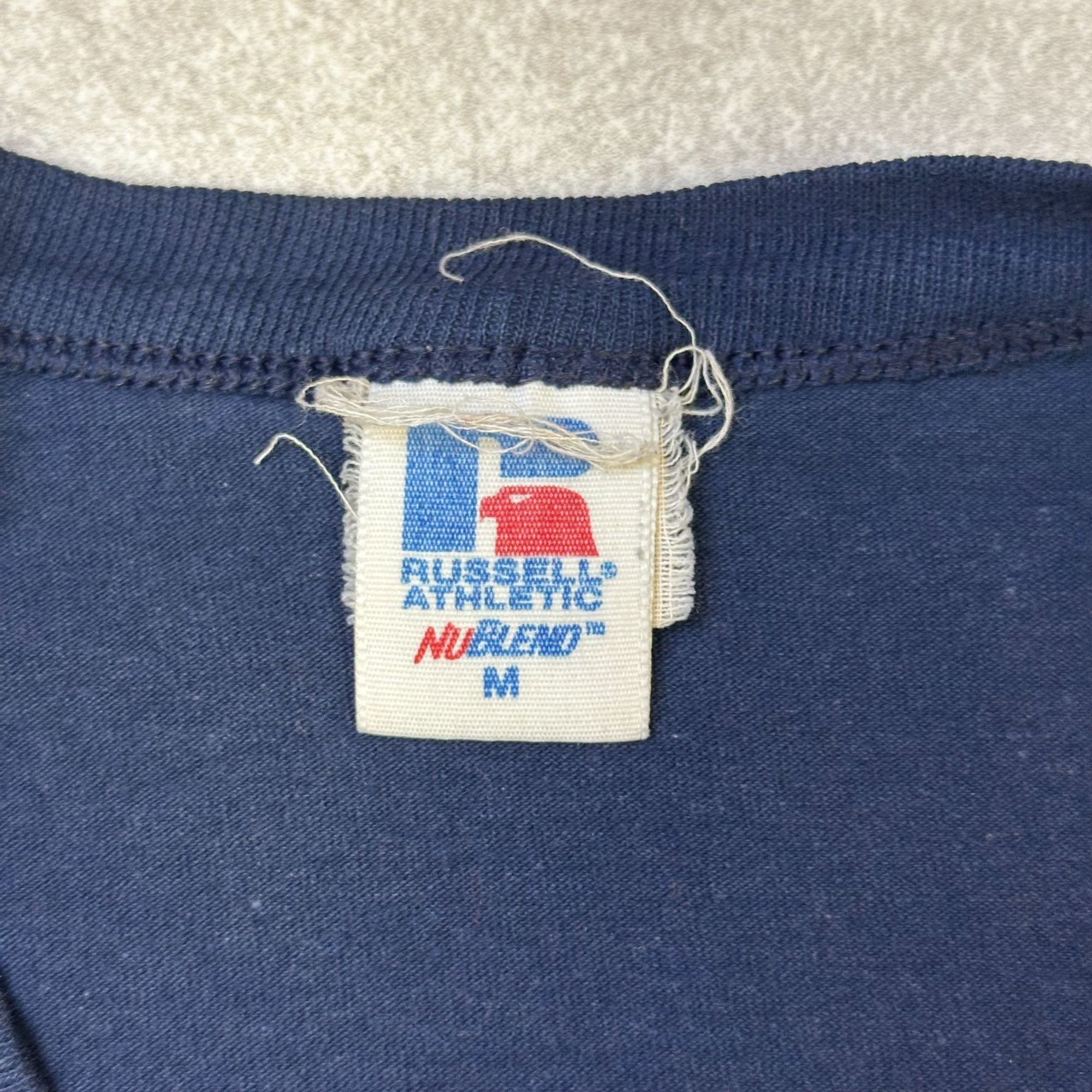 Russell Athletic NuBlend M Yankees Logo Navy Baseball T-Shirt