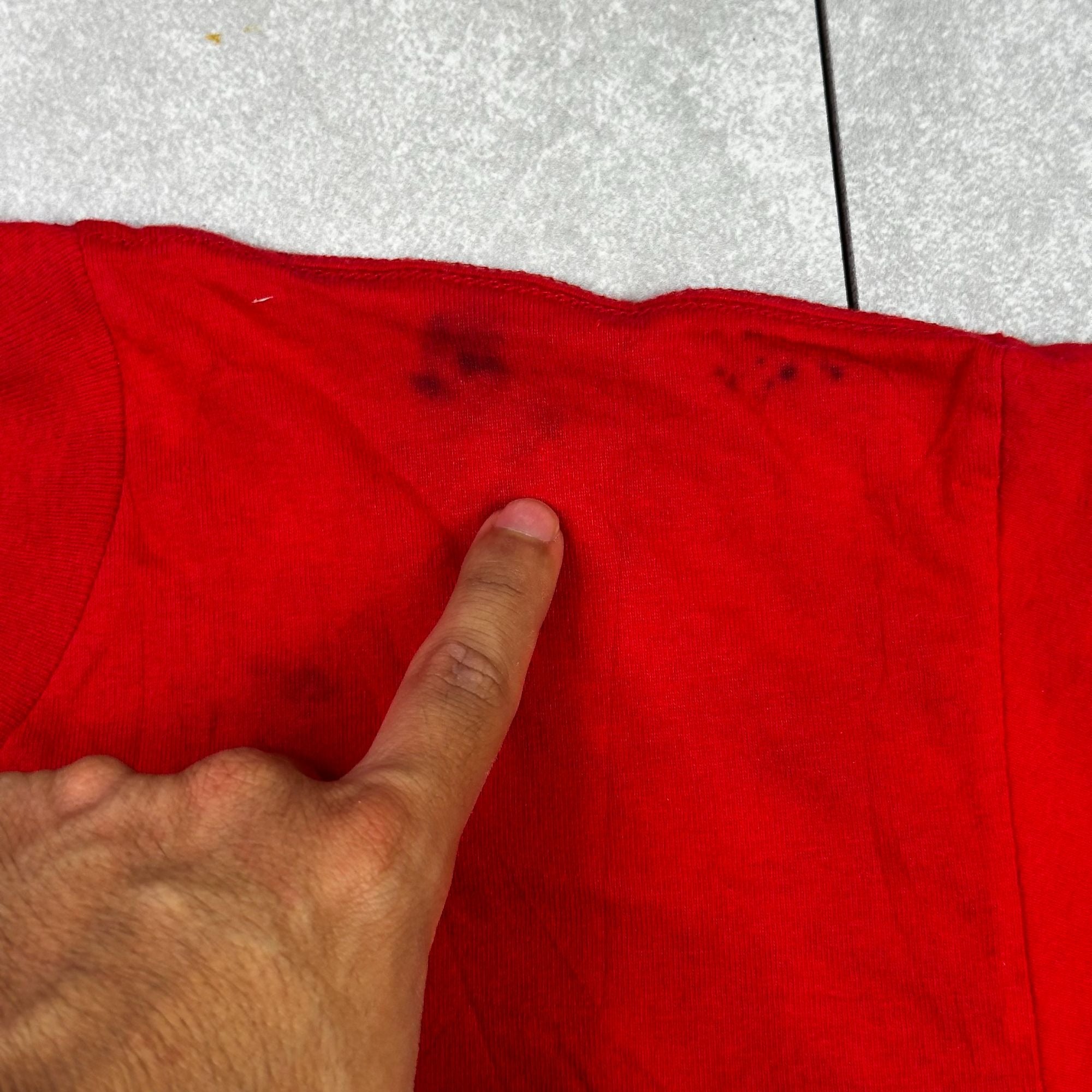 Vintage 1994 Kansas City Chiefs Red T-Shirt Nutmeg Mills NFLP Size M