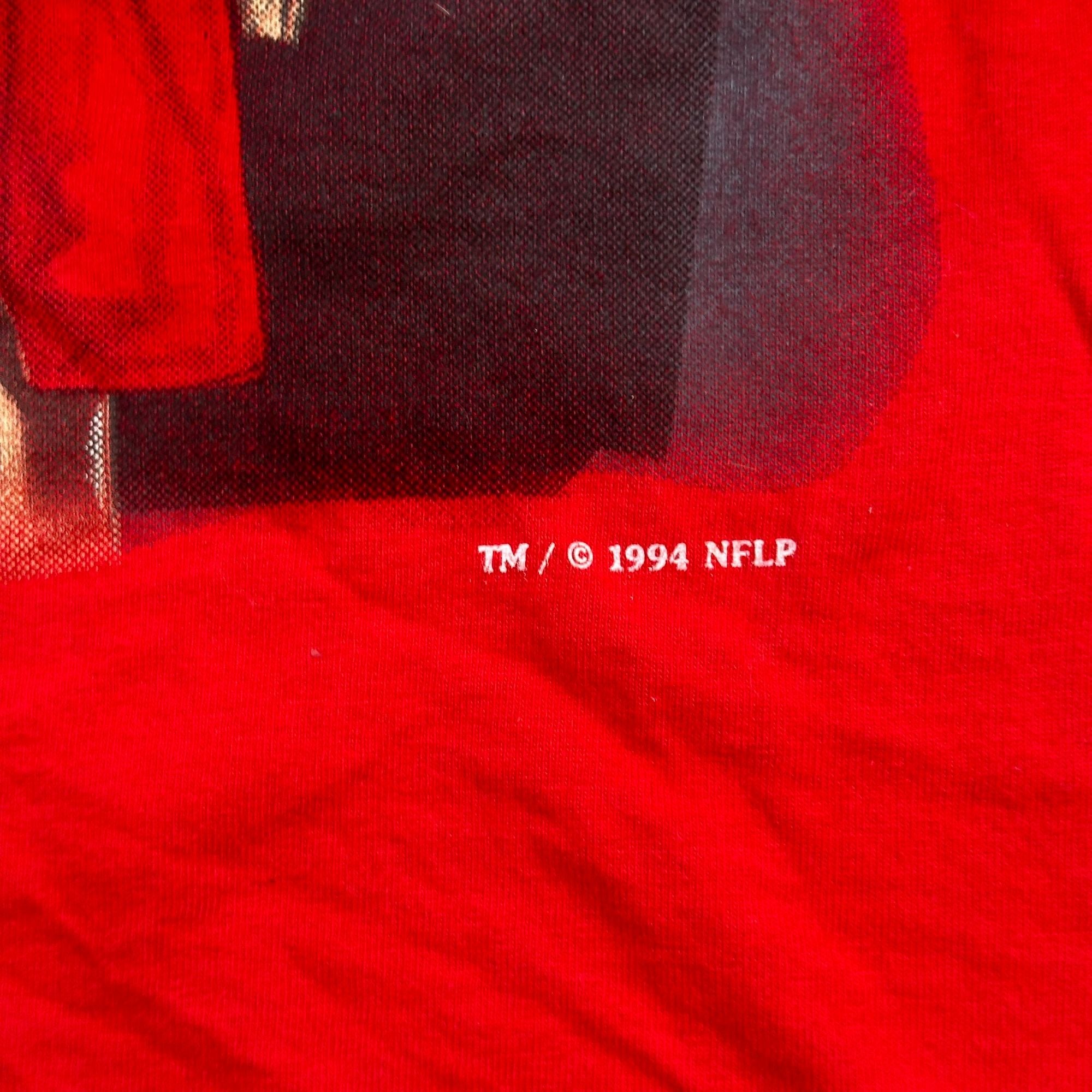 Vintage 1994 Kansas City Chiefs Red T-Shirt Nutmeg Mills NFLP Size M