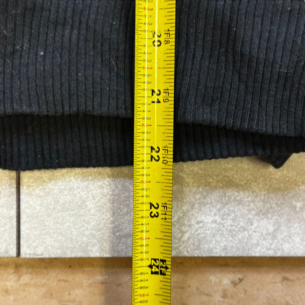 Aeropostale Womens Black Full-Zip Hoodie With Multicolor Patterned Hood M