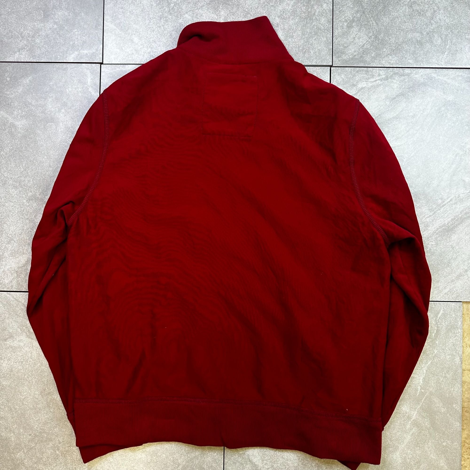 American Eagle Outfitters Vintage Fit Red Zip-Up Jacket XXL Cotton Blend Mens Casual Outerwear