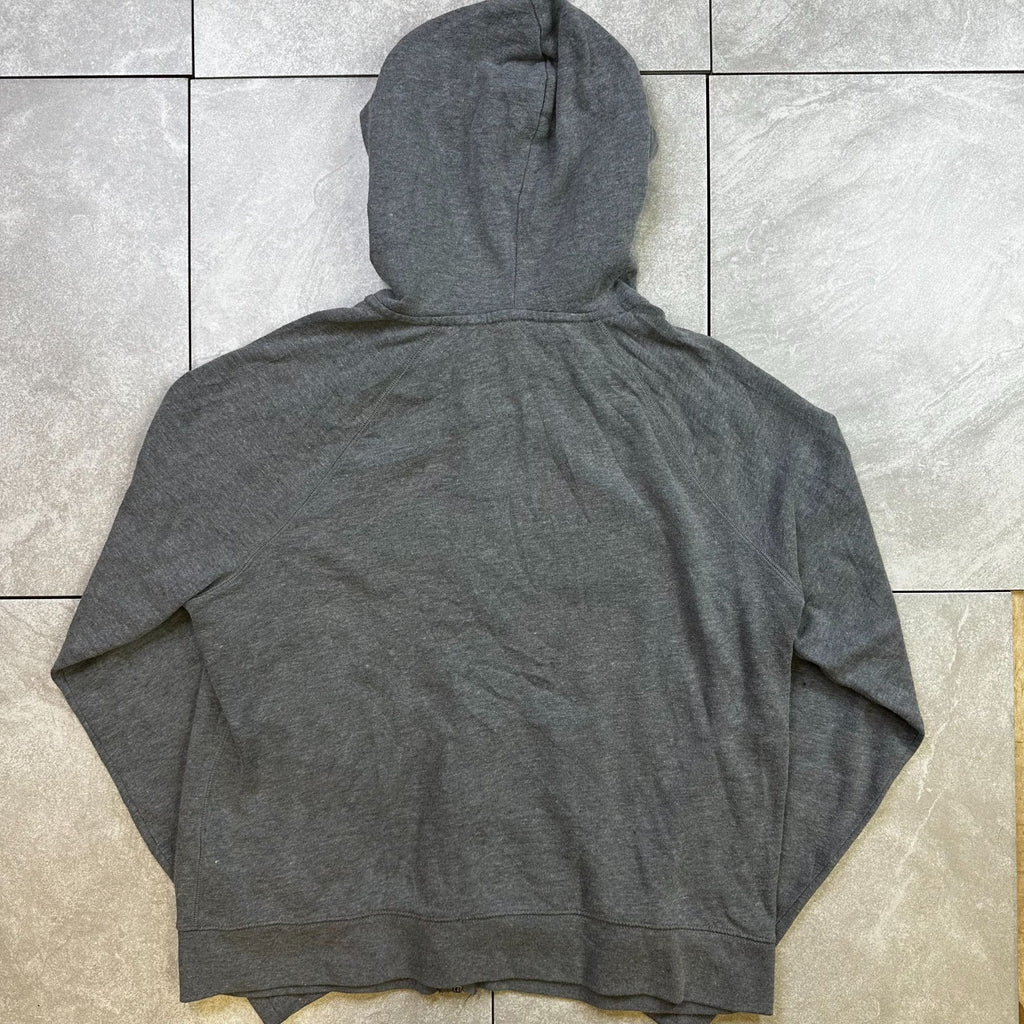 Aeropostale Gray Hooded Zip-Up Sweatshirt XL Soft Cotton Blend Womens Casual