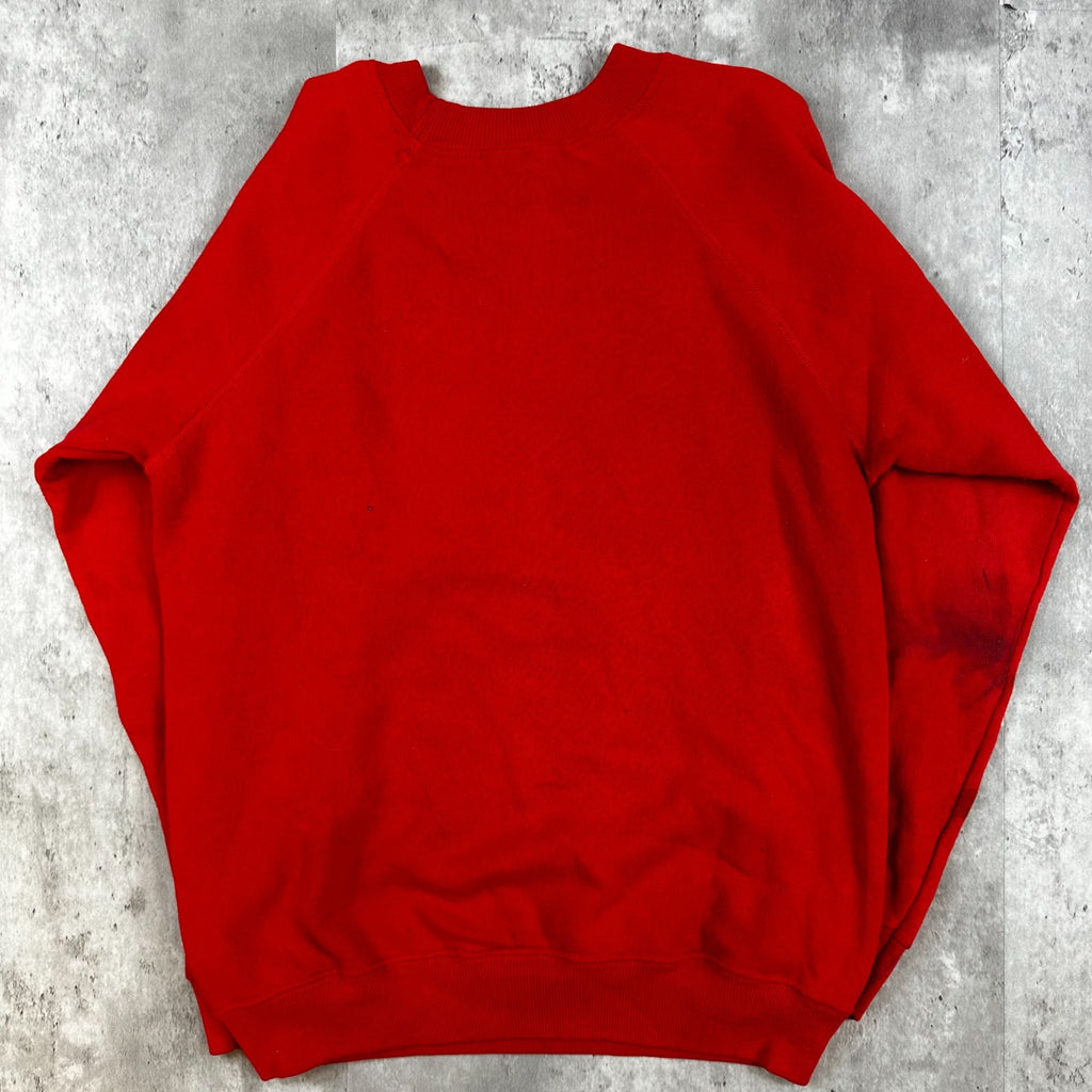 Vintage Hanes U.S. Marines Red Crewneck Sweatshirt S 34-36 Cotton/Acrylic