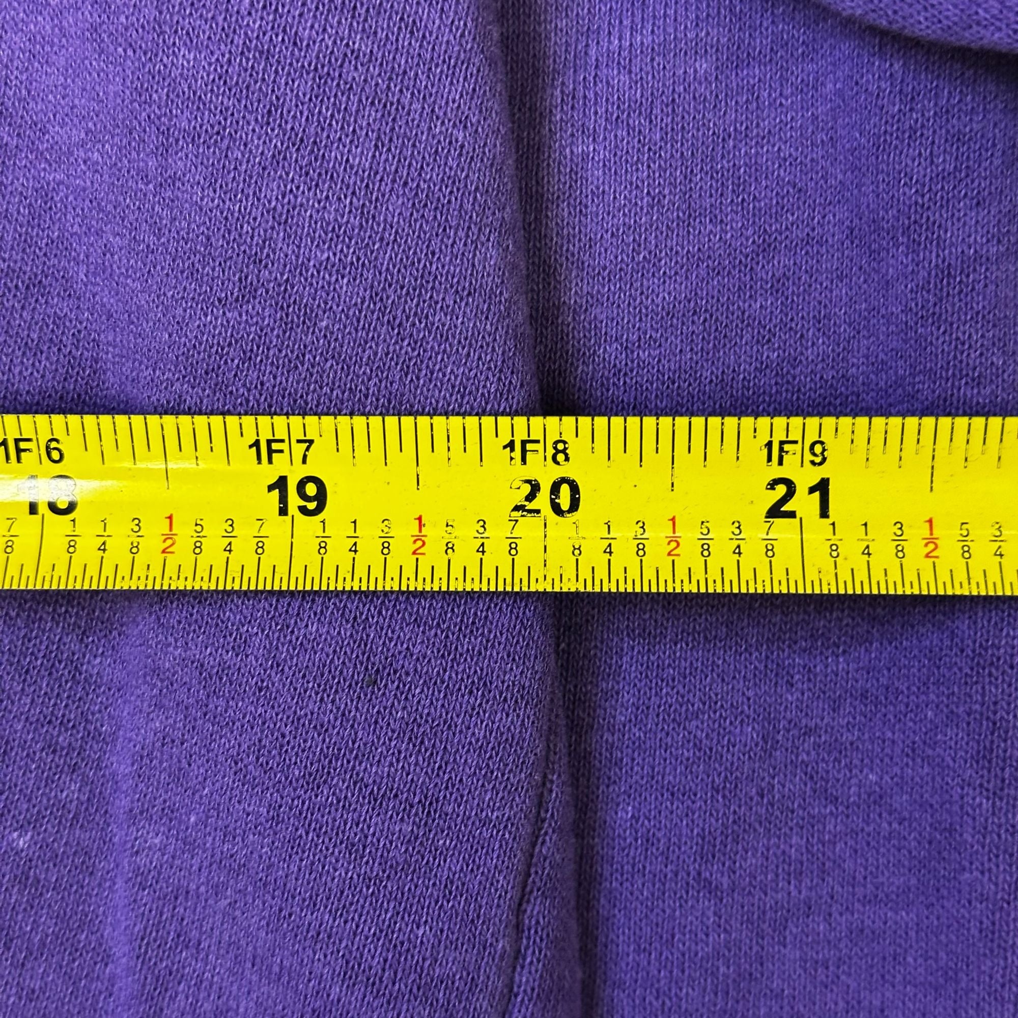 Vintage Nutmeg Mills LSU Tigers Purple Crewneck Sweatshirt M Made In USA Cotton Blend