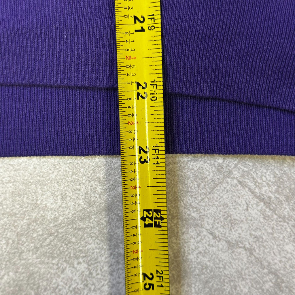 Vintage Nutmeg Mills LSU Tigers Purple Crewneck Sweatshirt M Made In USA Cotton Blend