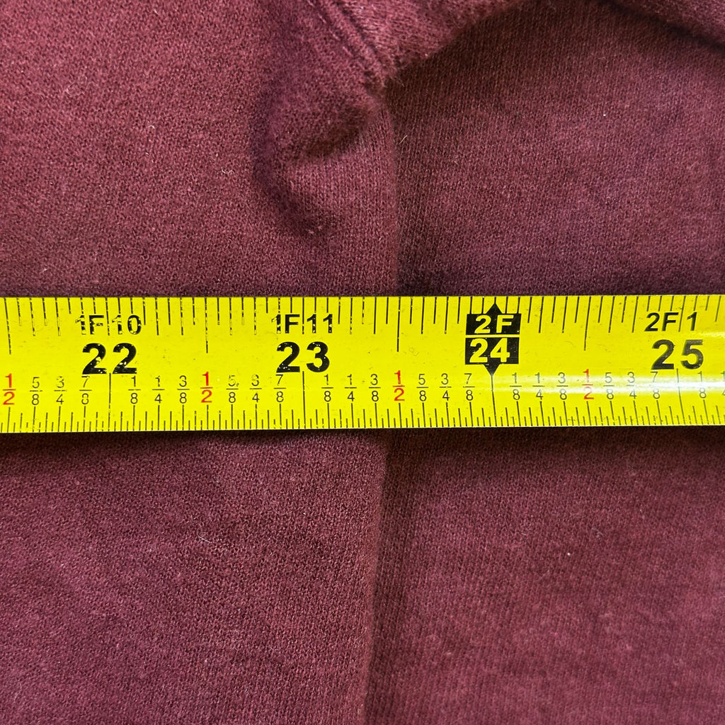 Champion Minnesota Hoodie Maroon L Authentic Athleticwear Cotton/Polyester Unisex Full Zip Front Pocket