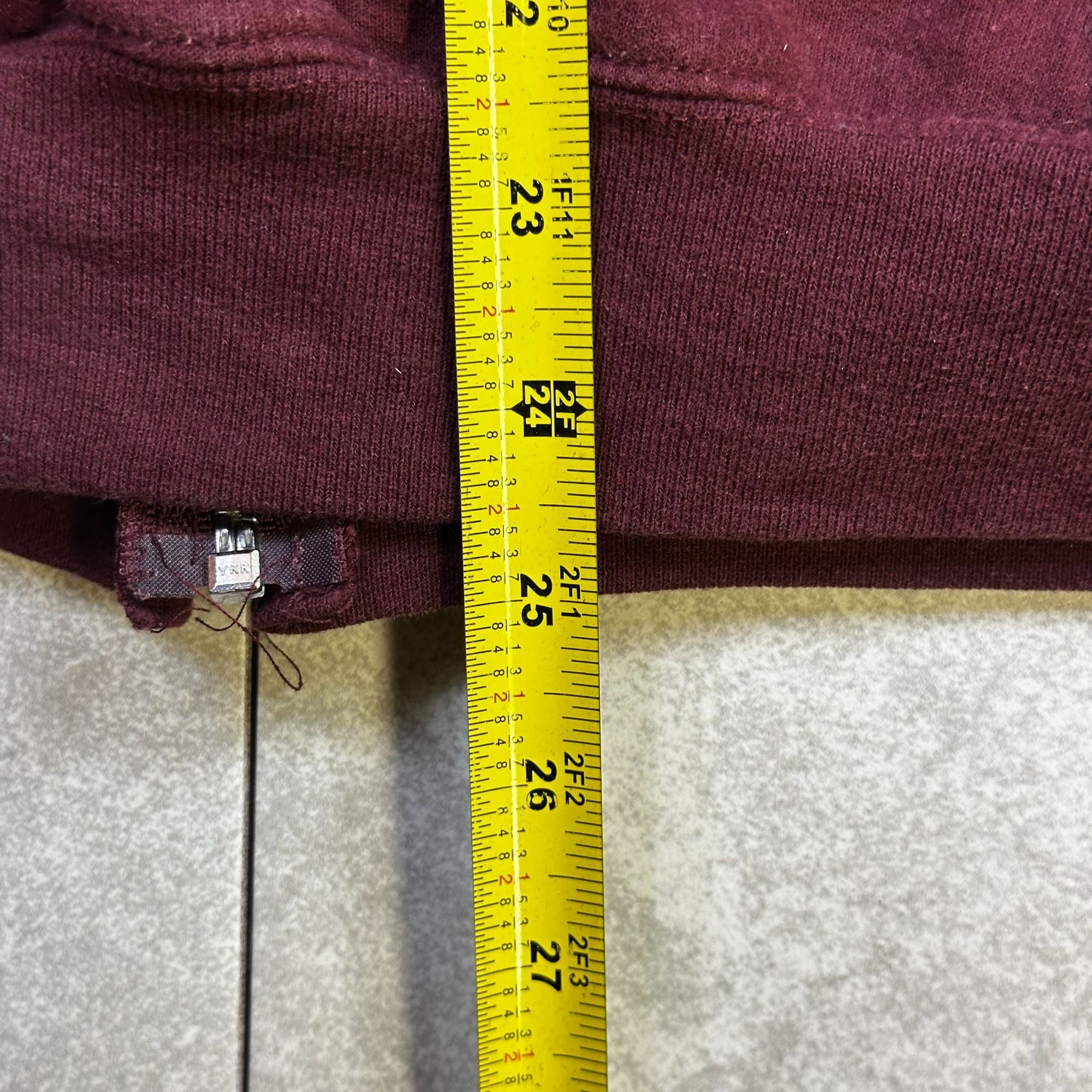 Champion Minnesota Hoodie Maroon L Authentic Athleticwear Cotton/Polyester Unisex Full Zip Front Pocket