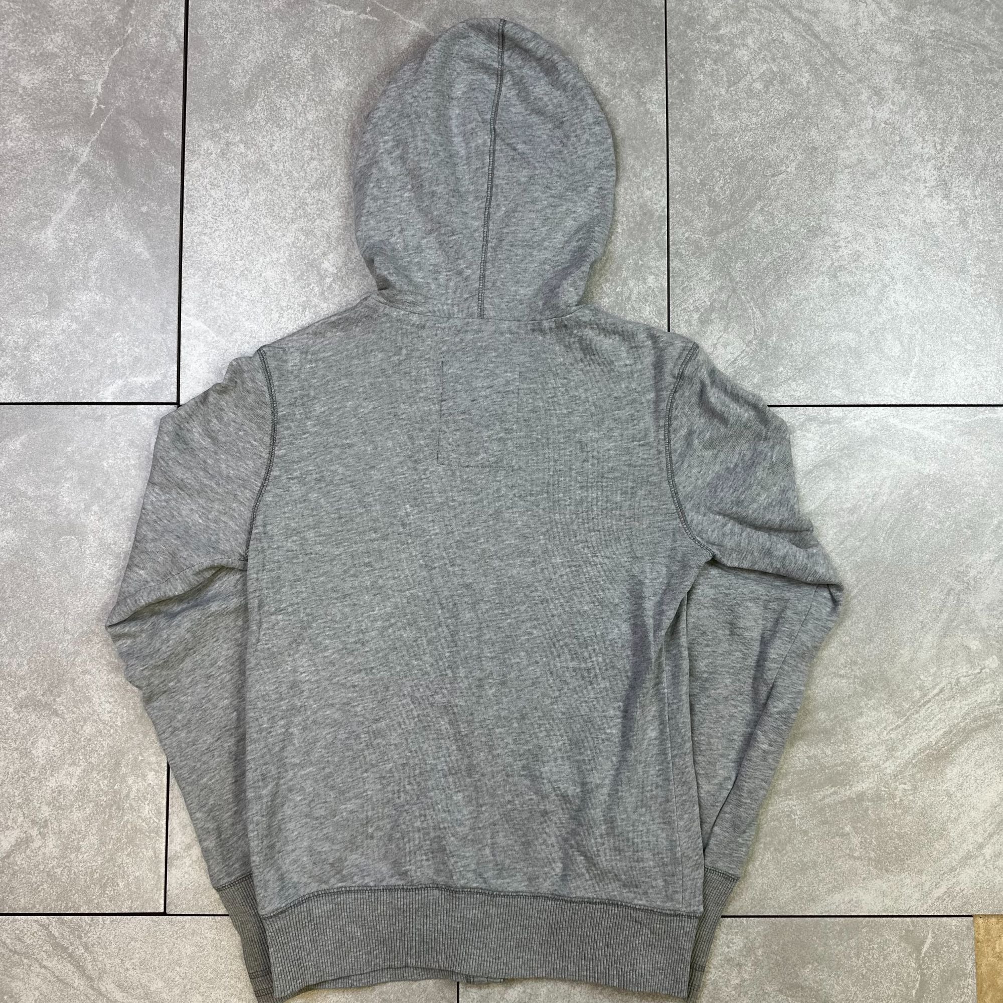 Aeropostale Gray Zip-Up Hoodie With Front Pocket & Hood S