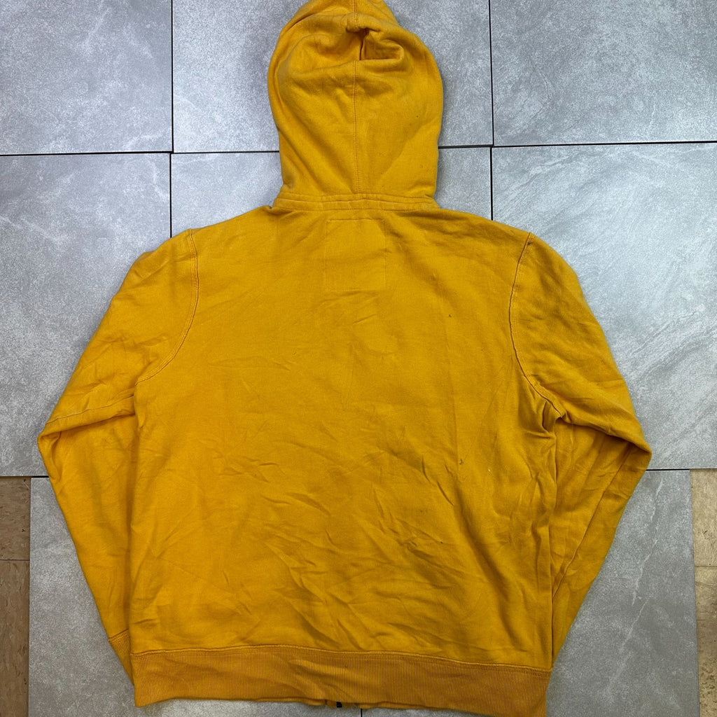 Aeropostale Yellow Hoodie M Athletic Dept 1987 Logo Zip-Up Sweatshirt