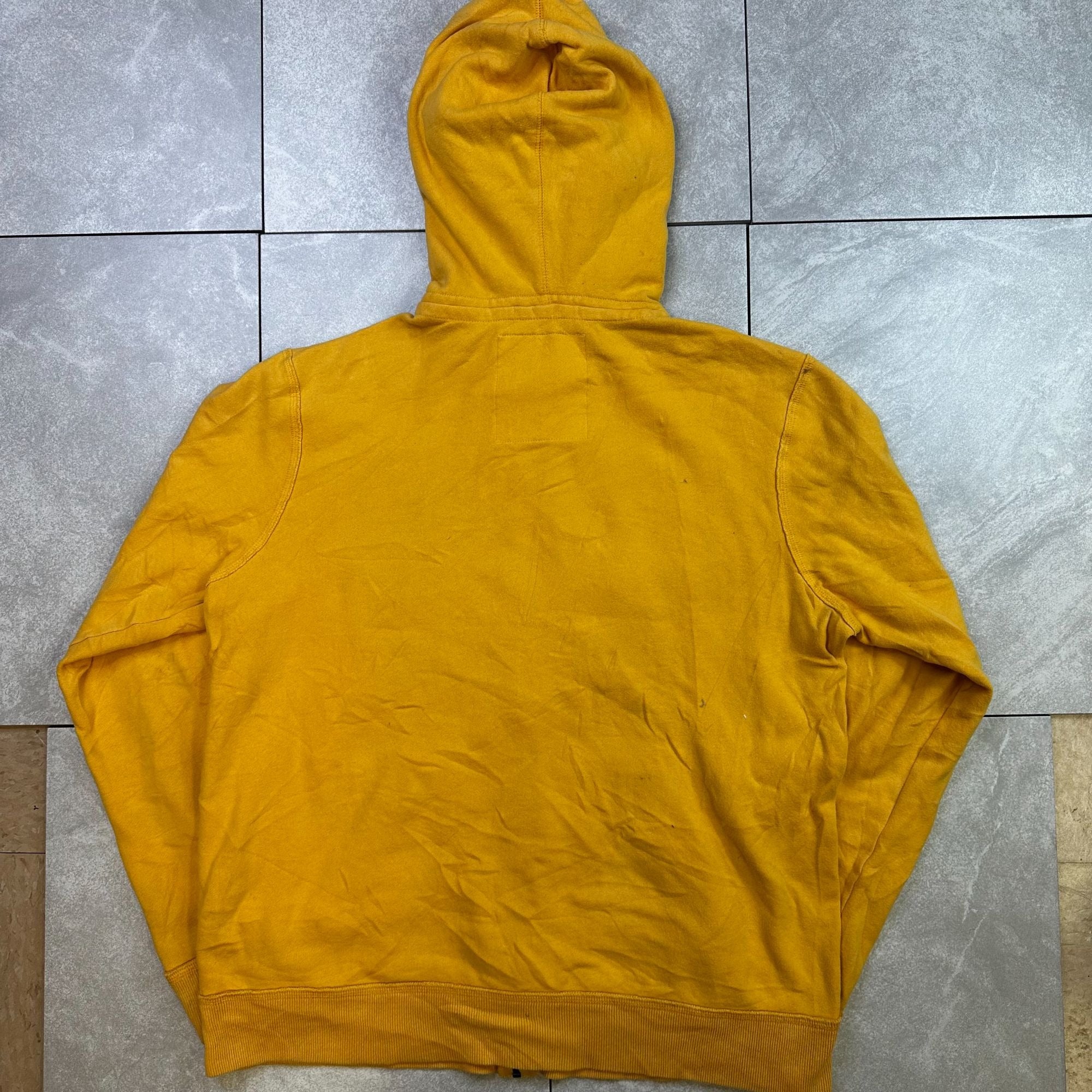 Aeropostale Yellow Hoodie M Athletic Dept 1987 Logo Zip-Up Sweatshirt