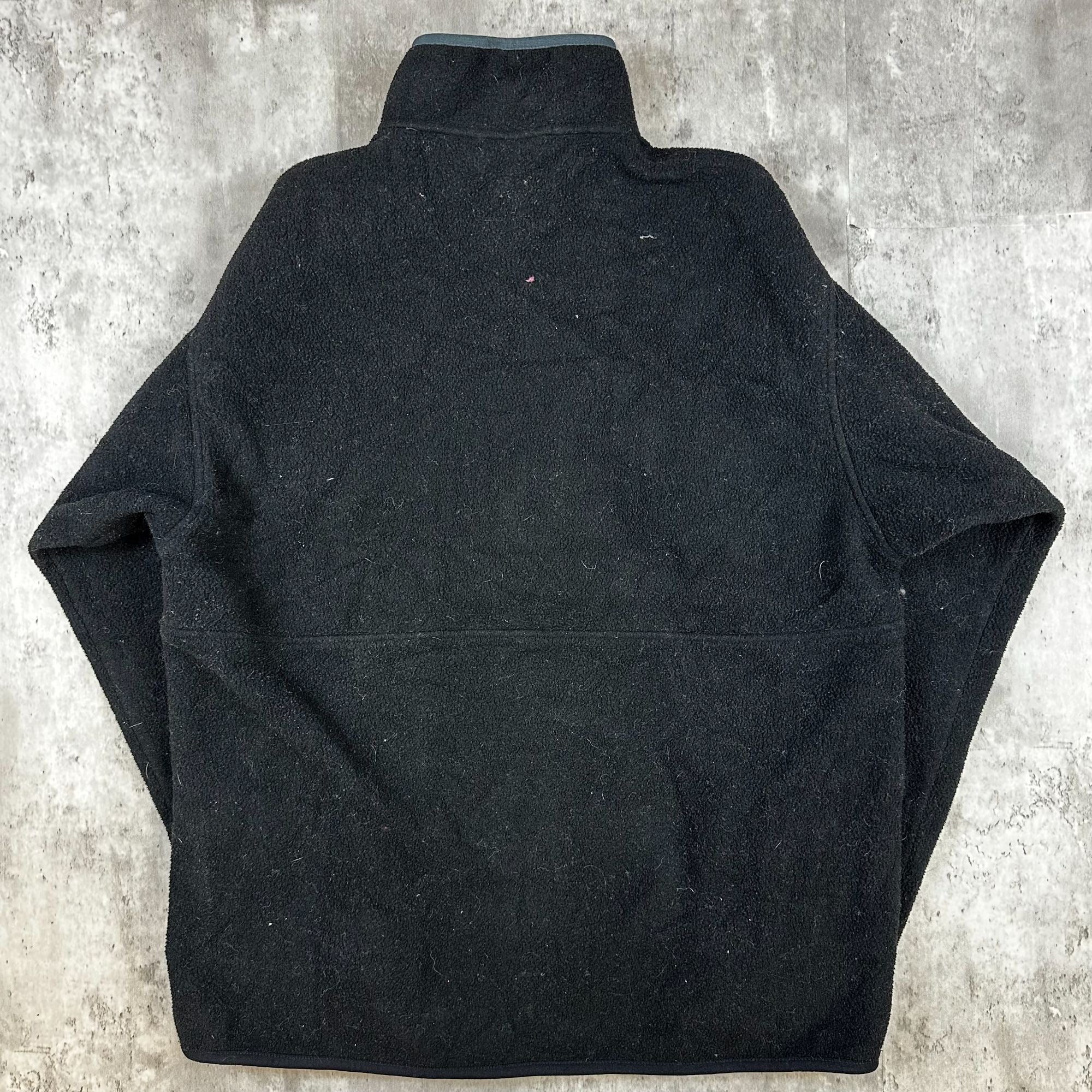 Patagonia Synchilla Black Fleece Pullover Sweatshirt 1/4 Zip Mens Size XL Warm Outdoor Wear